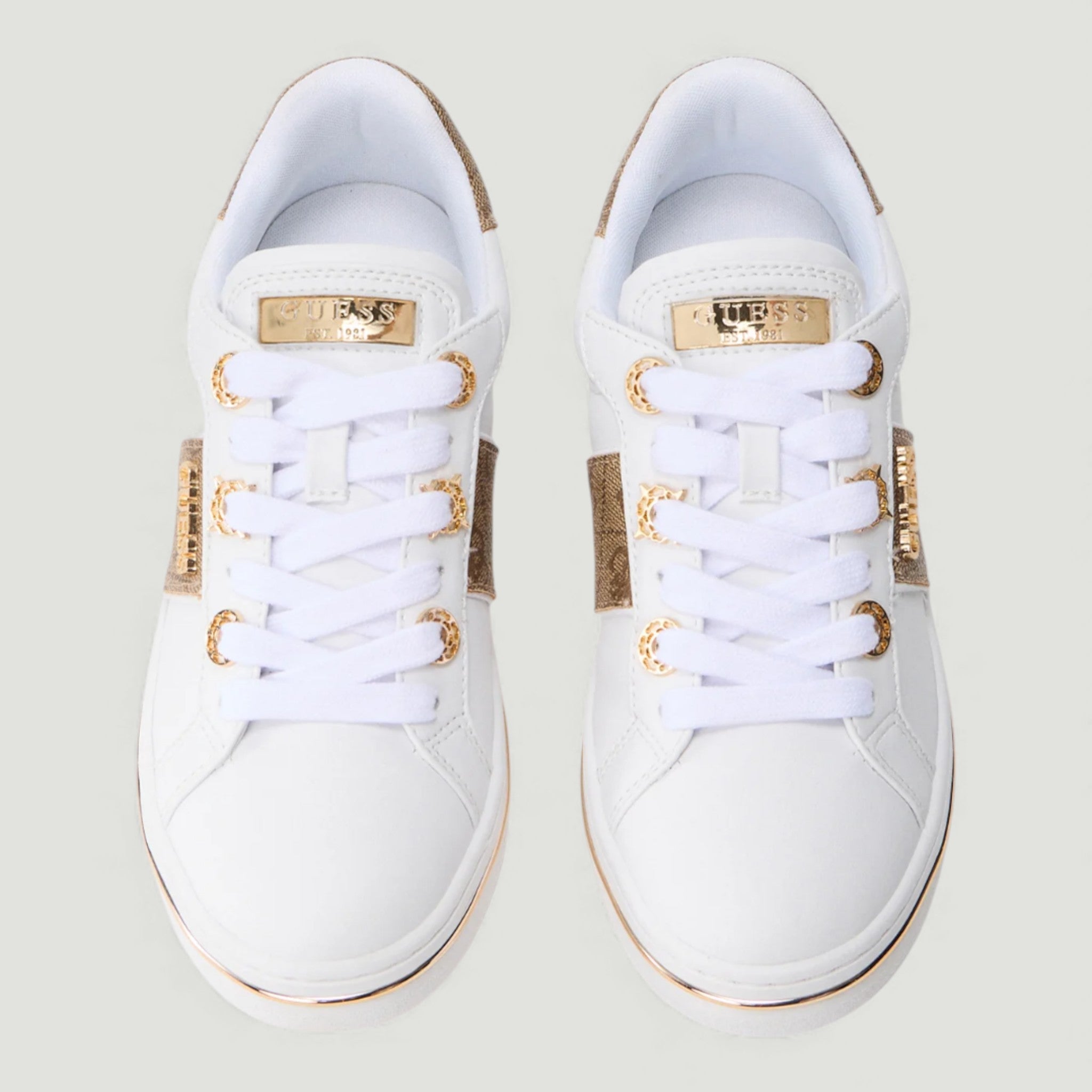 GUESS SNEAKERS STEW BEIGE/BROWN