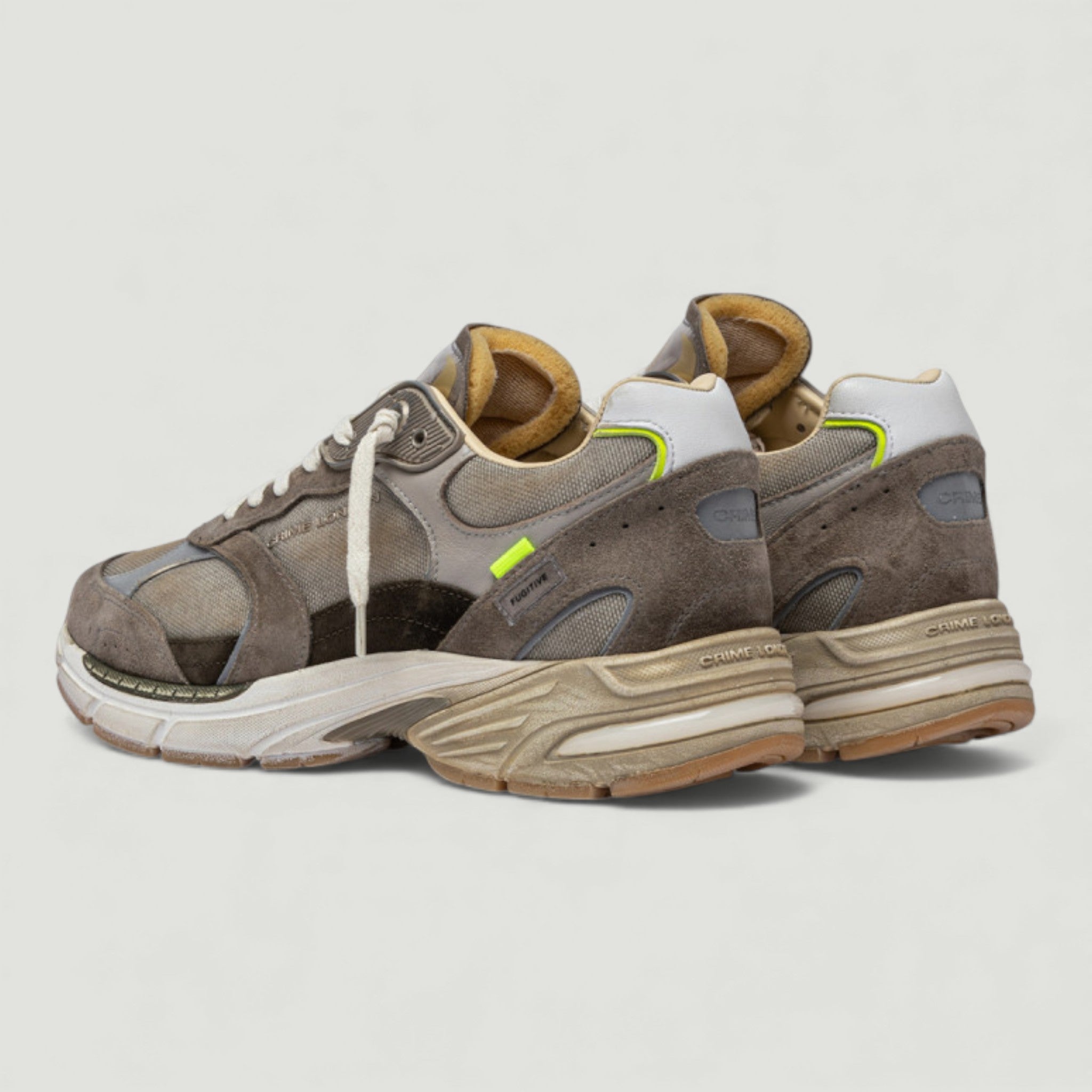 CRIME LONDON SNEAKERS FUGITIVE 9094 MUD RUN MILITARY