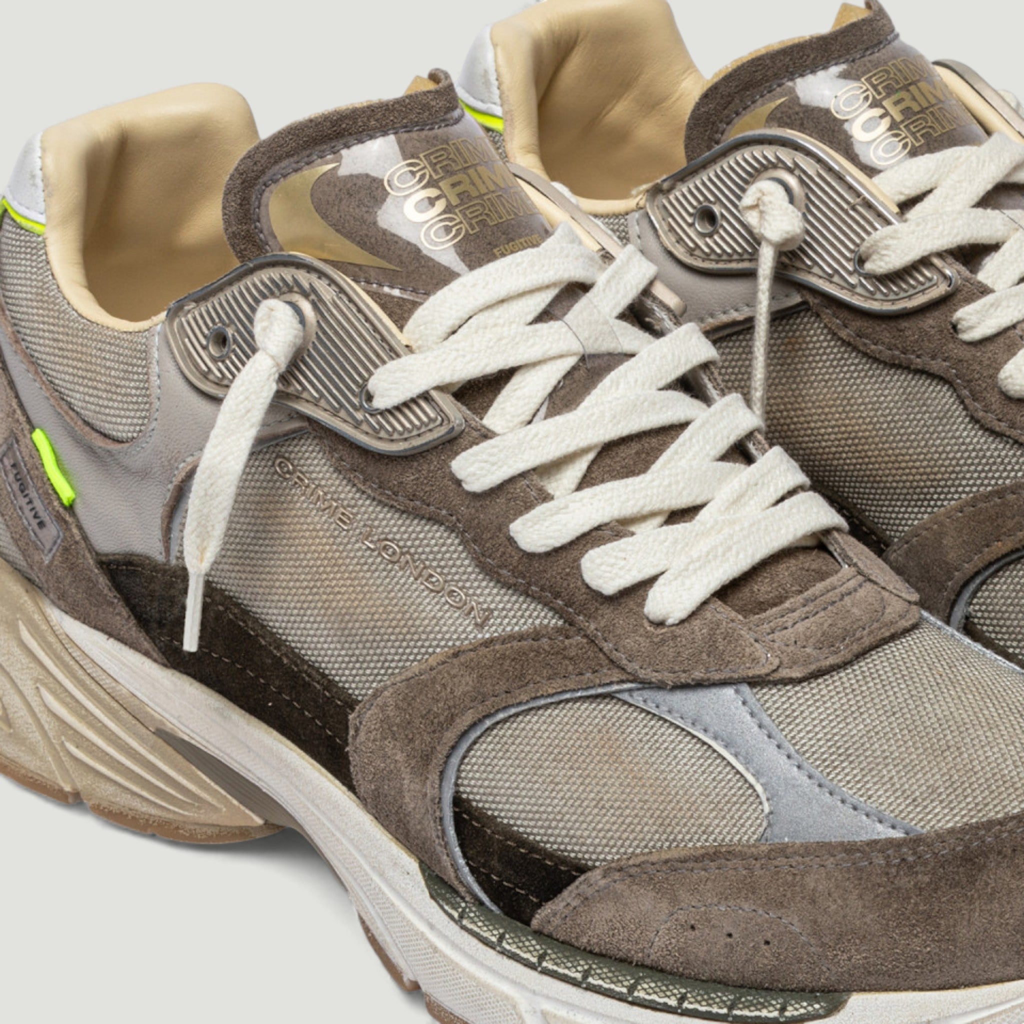 CRIME LONDON SNEAKERS FUGITIVE 9094 MUD RUN MILITARY