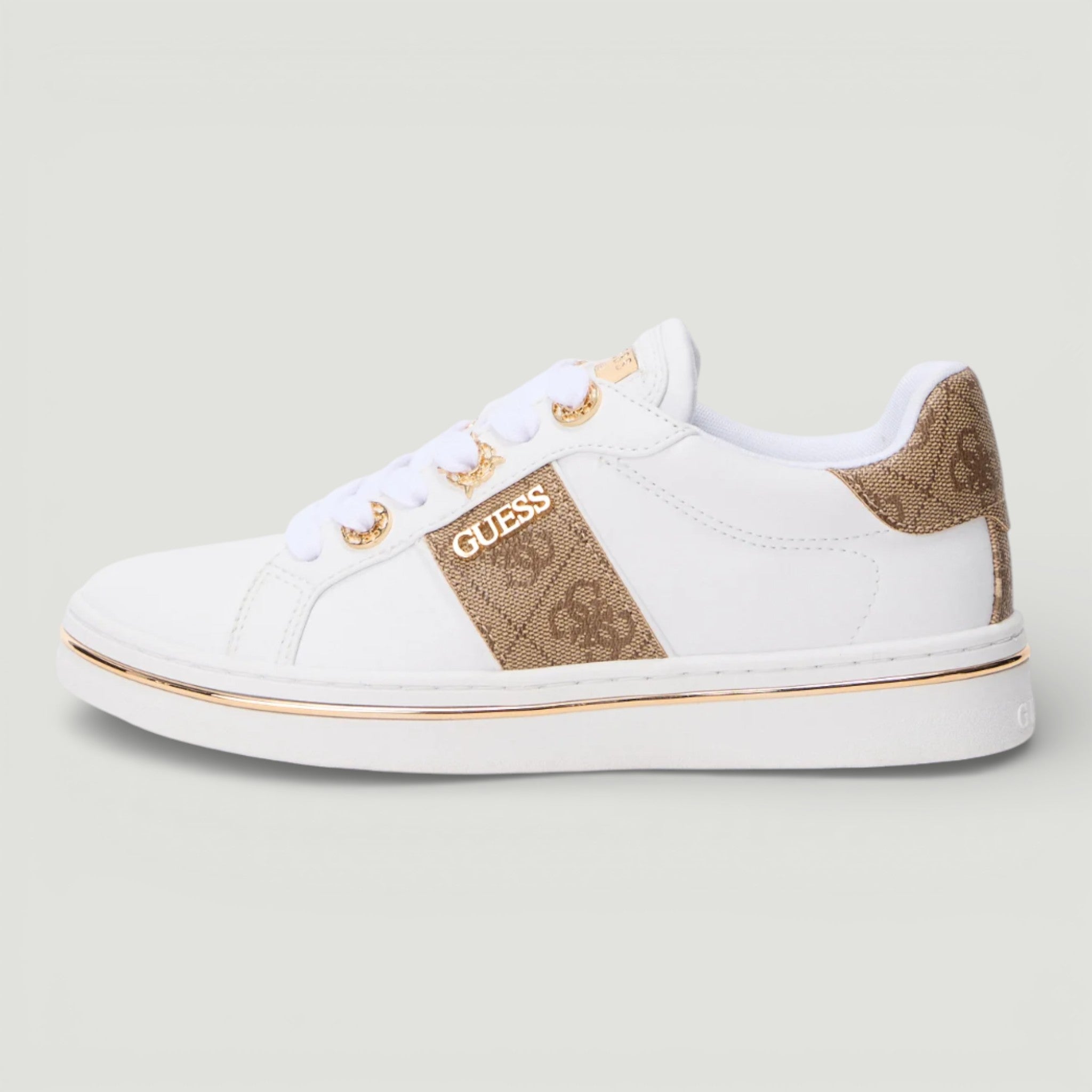GUESS SNEAKERS STEW BEIGE/BROWN