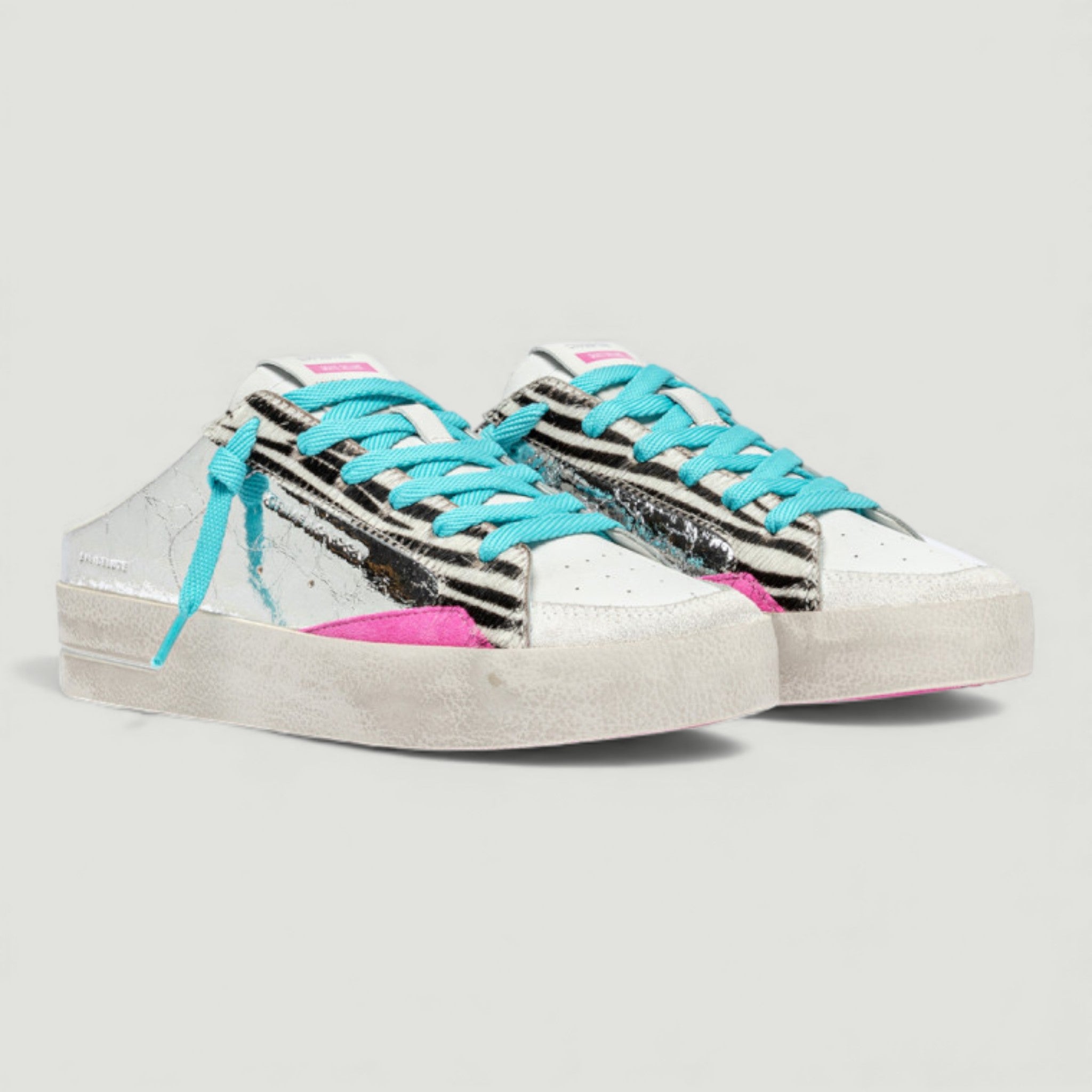 CRIME LONDON SK8 DELUX SABOT SILVER