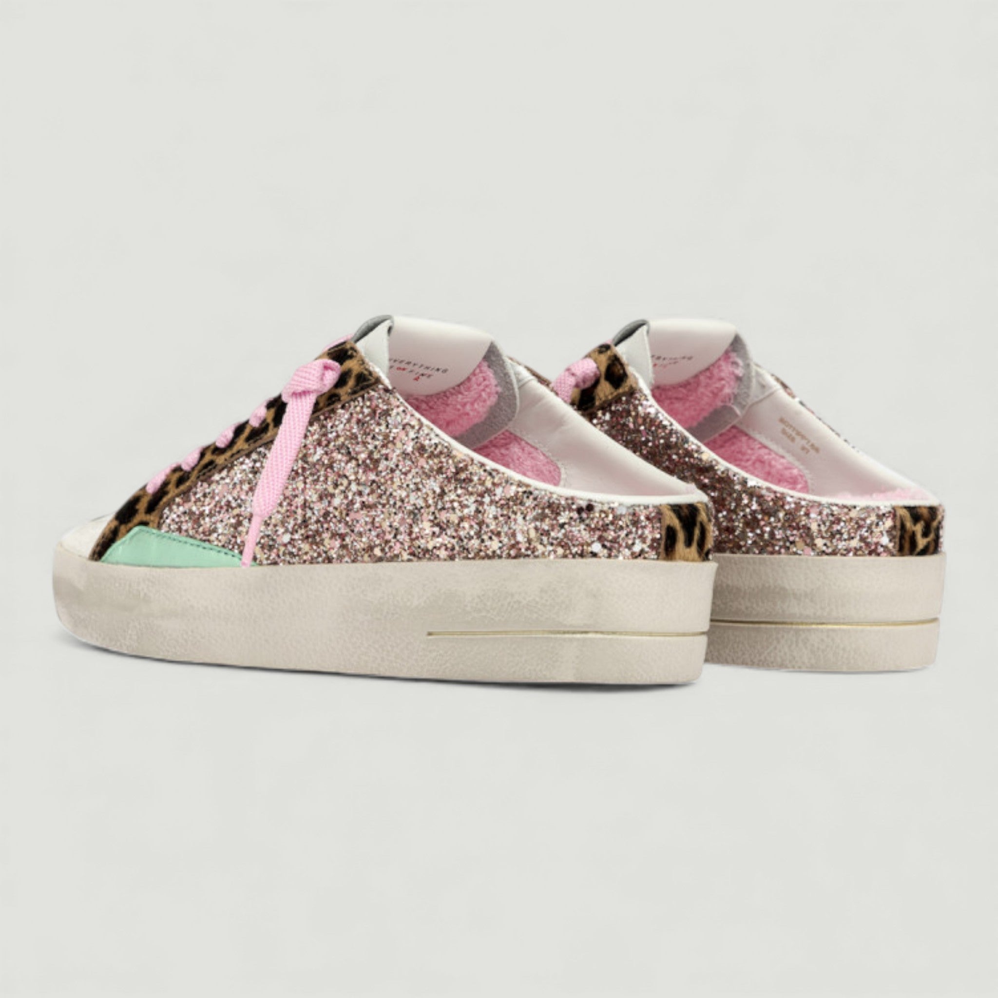 CRIME LONDON SNEAKER SABOT GLITTER