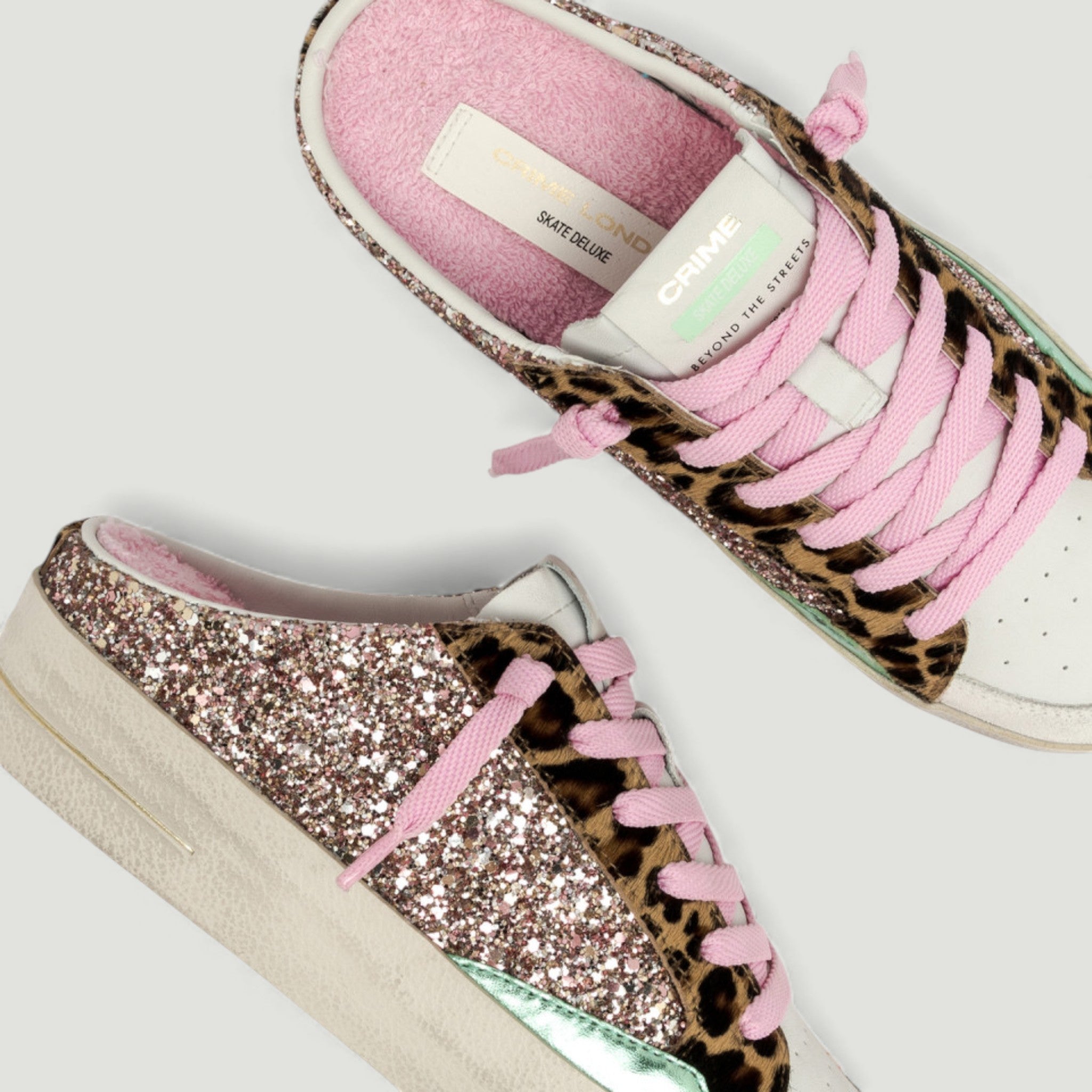 CRIME LONDON SNEAKER SABOT GLITTER