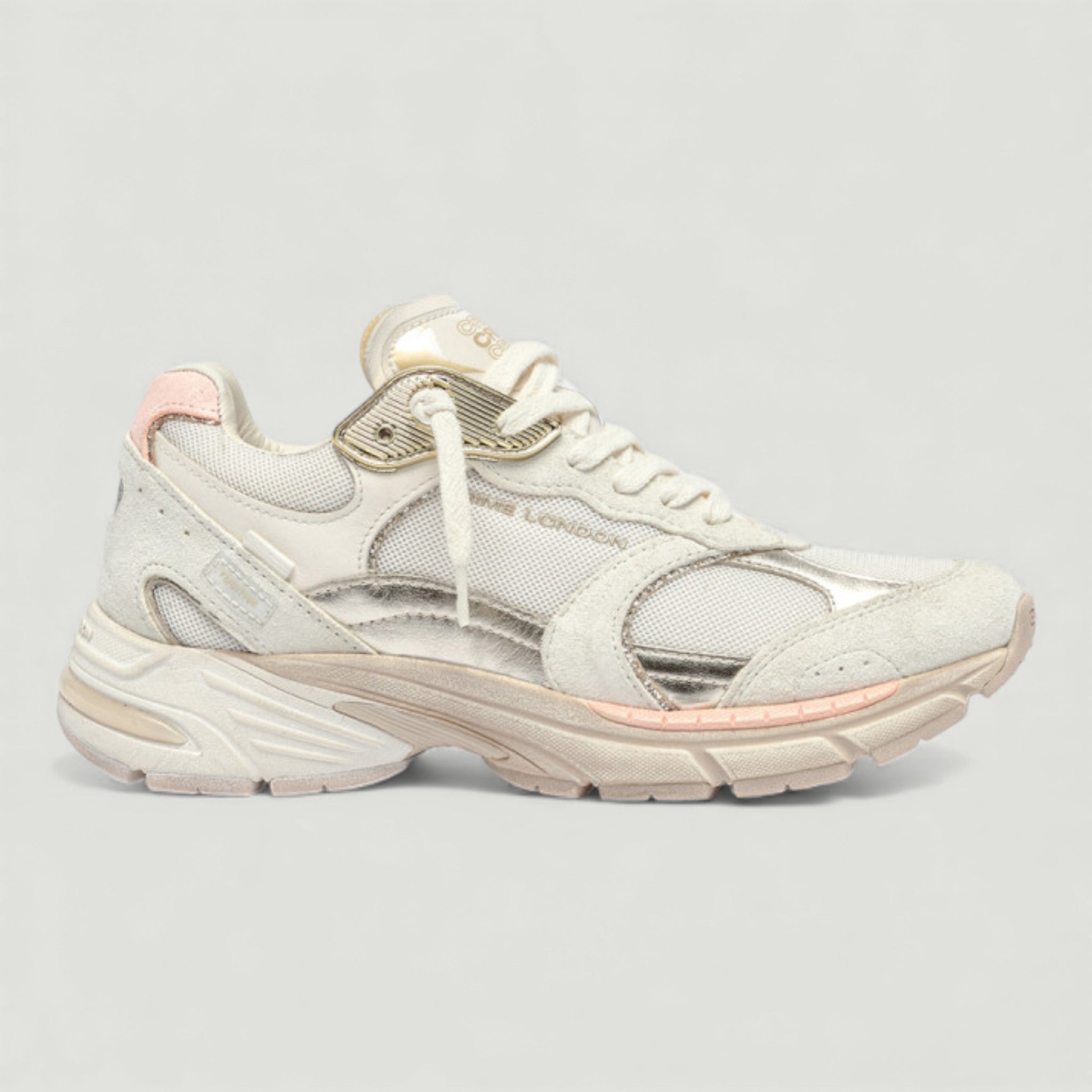 CRIME LONDON SNEAKERS FUGITIVE 9094 BLUSH GLOW-UP PLATINUM
