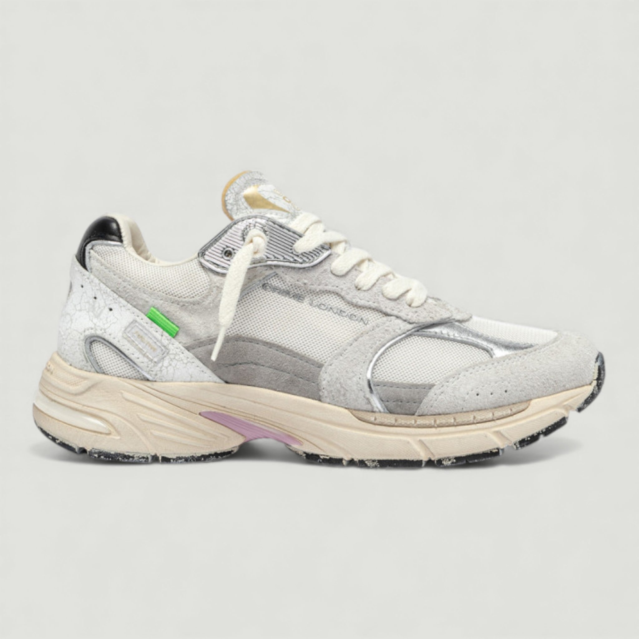 CRIME LONDON SNEAKERS FUGITIVE 9094 LONDON FOG GRIGIO