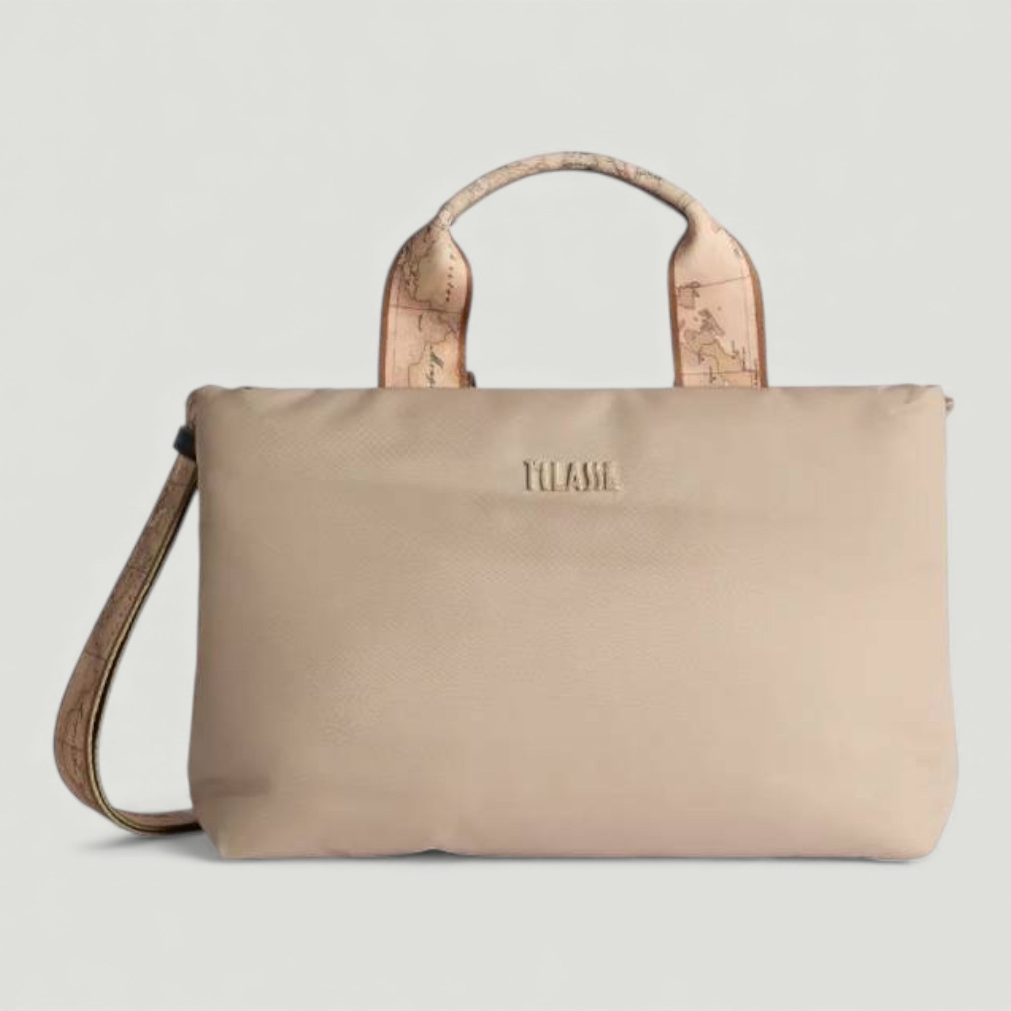 ALVIERO MARTINI 1^ CLASSE BORSA A MANO CON TRACOLLA GREIGE