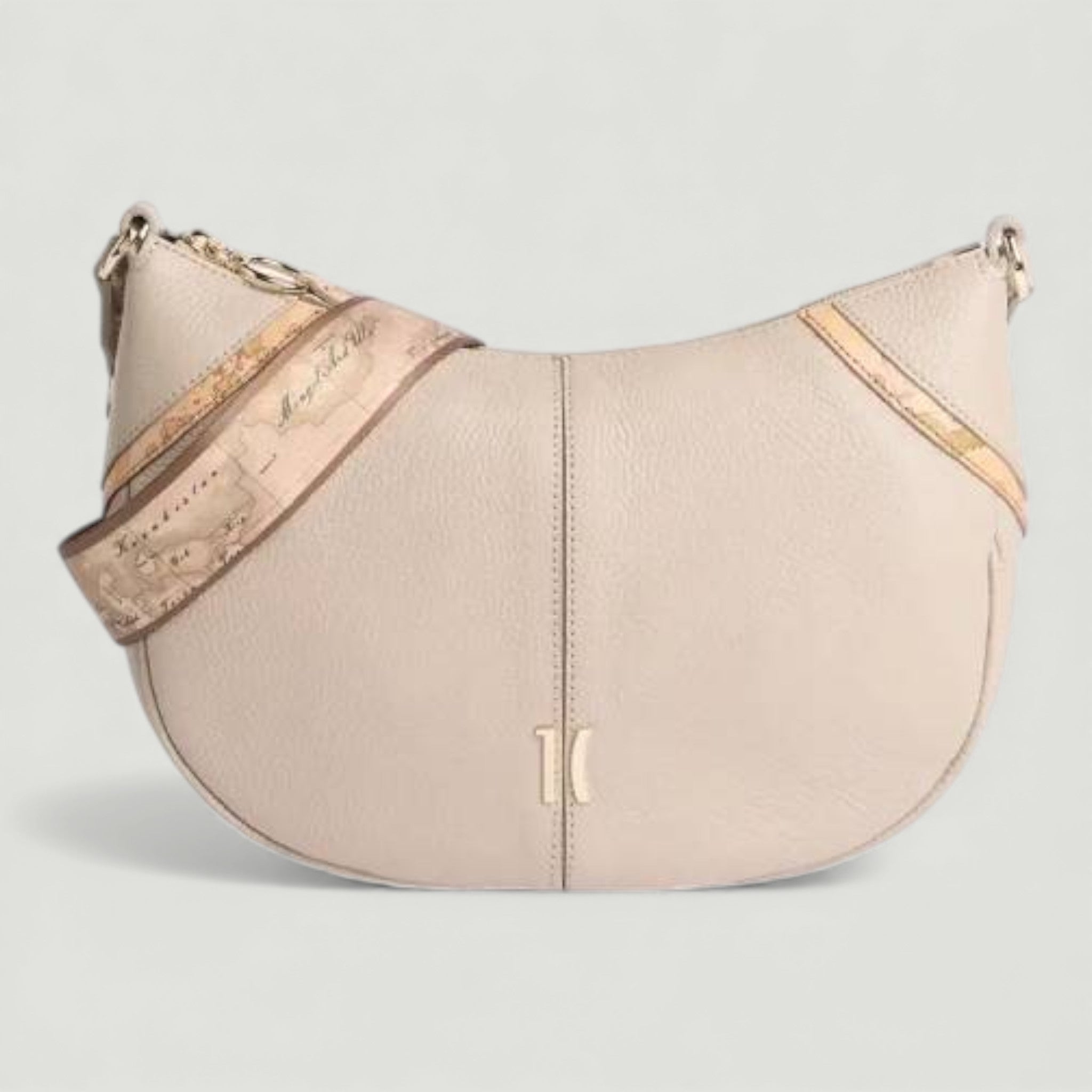 ALVIERO MARTINI 1^ CLASSE BORSA TRACOLLA MEZZALUNA TAUPE