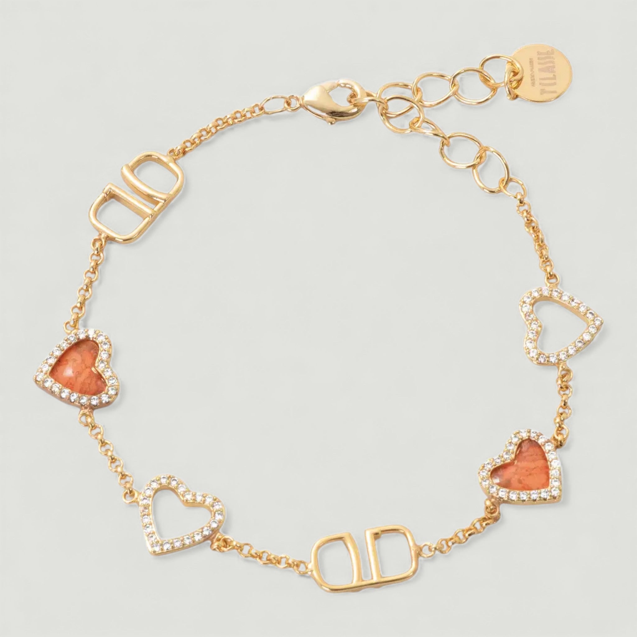 ALVIERO MARTINI 1^ CLASSE BRACCIALE CUORI ORO