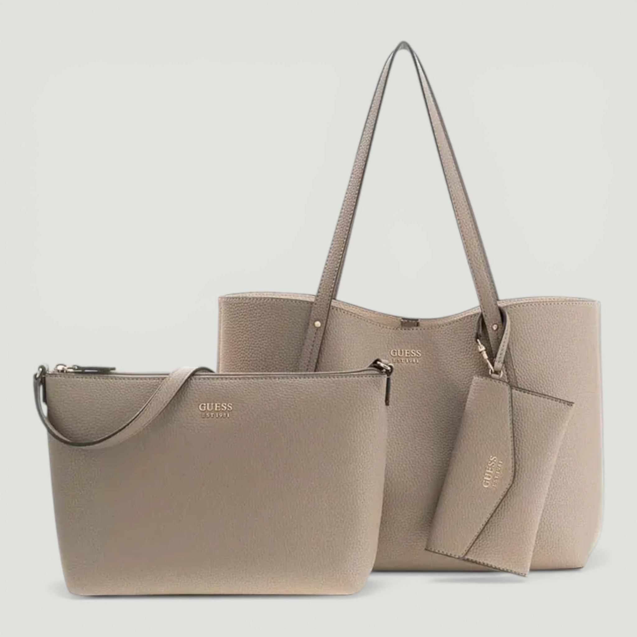 GUESS BORSA BRENTON TOTE DARCK TAUPE