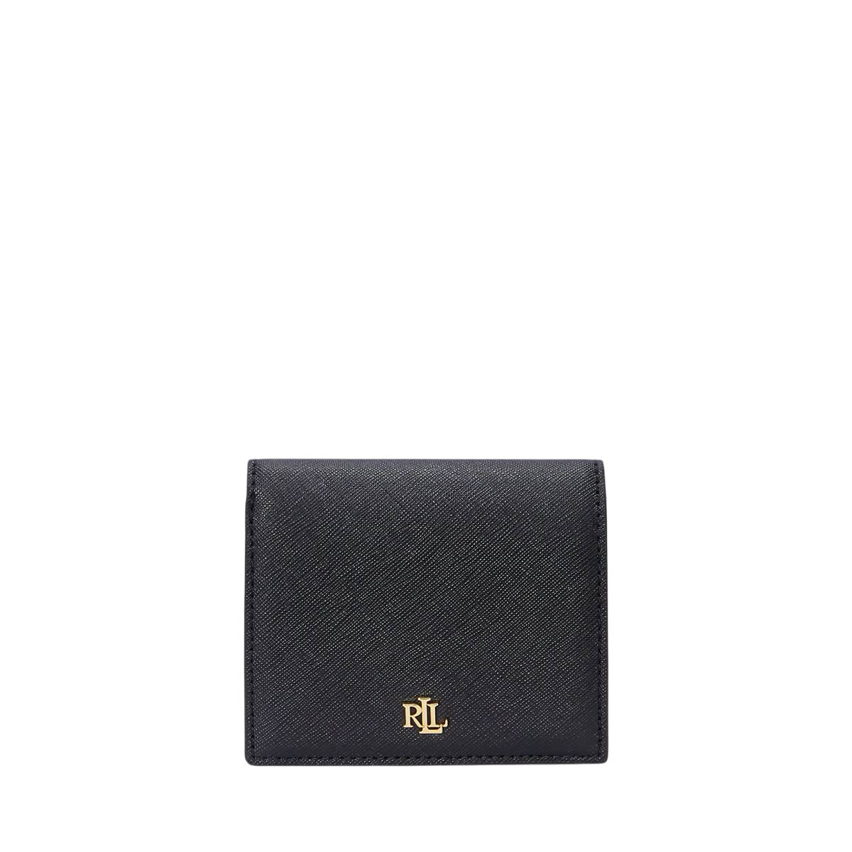 RALPH LAUREN PORTAFOGLIO COMPATTO IN PELLE BLACK