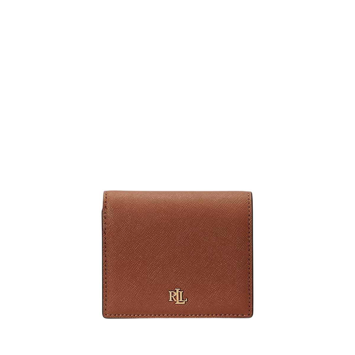 RALPH LAUREN PORTAFOGLIO COMPATTO IN PELLE LAUREN TAN
