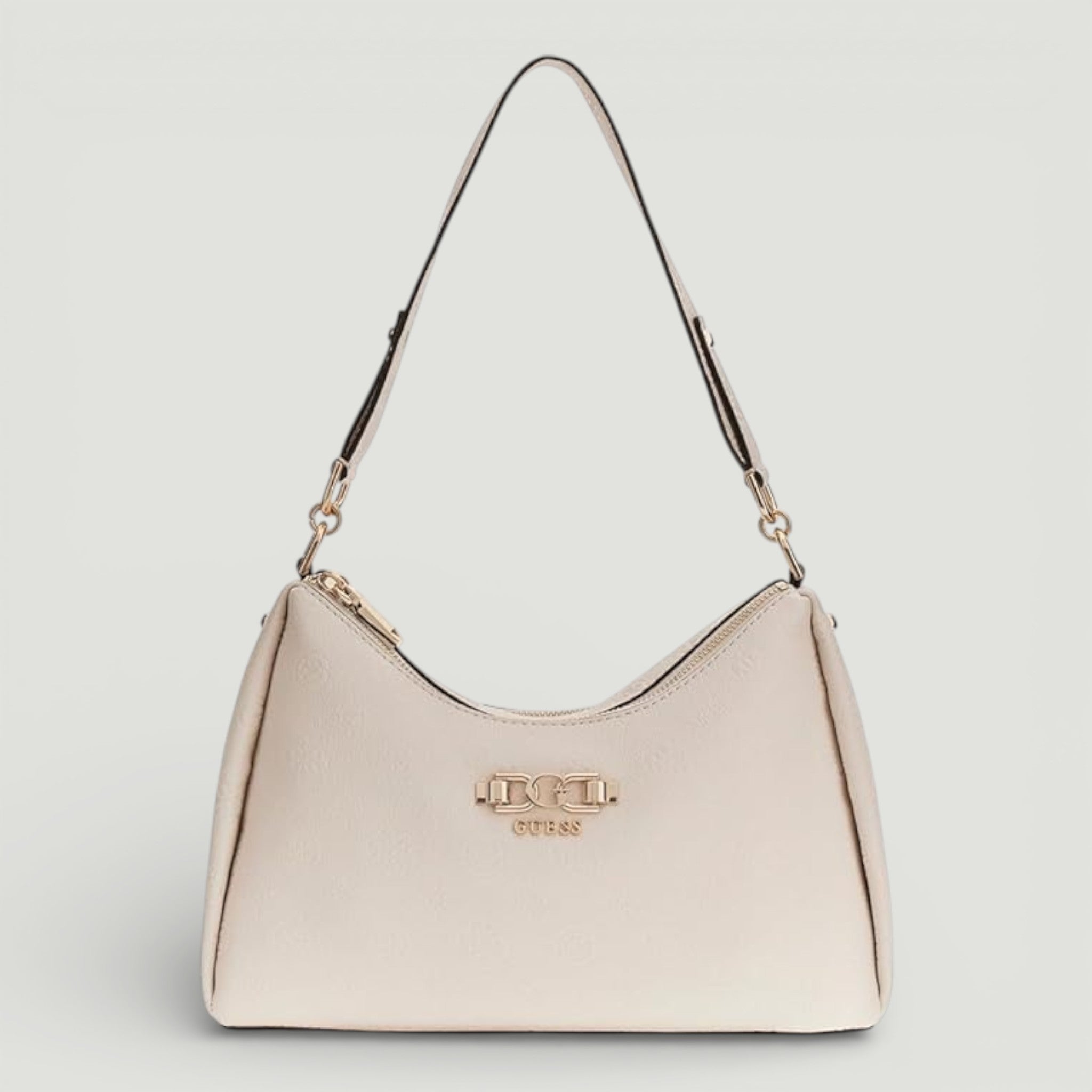 GUESS BORSA ANISE DOUBLE ZIP SHOULDER BAG STONE LOGO