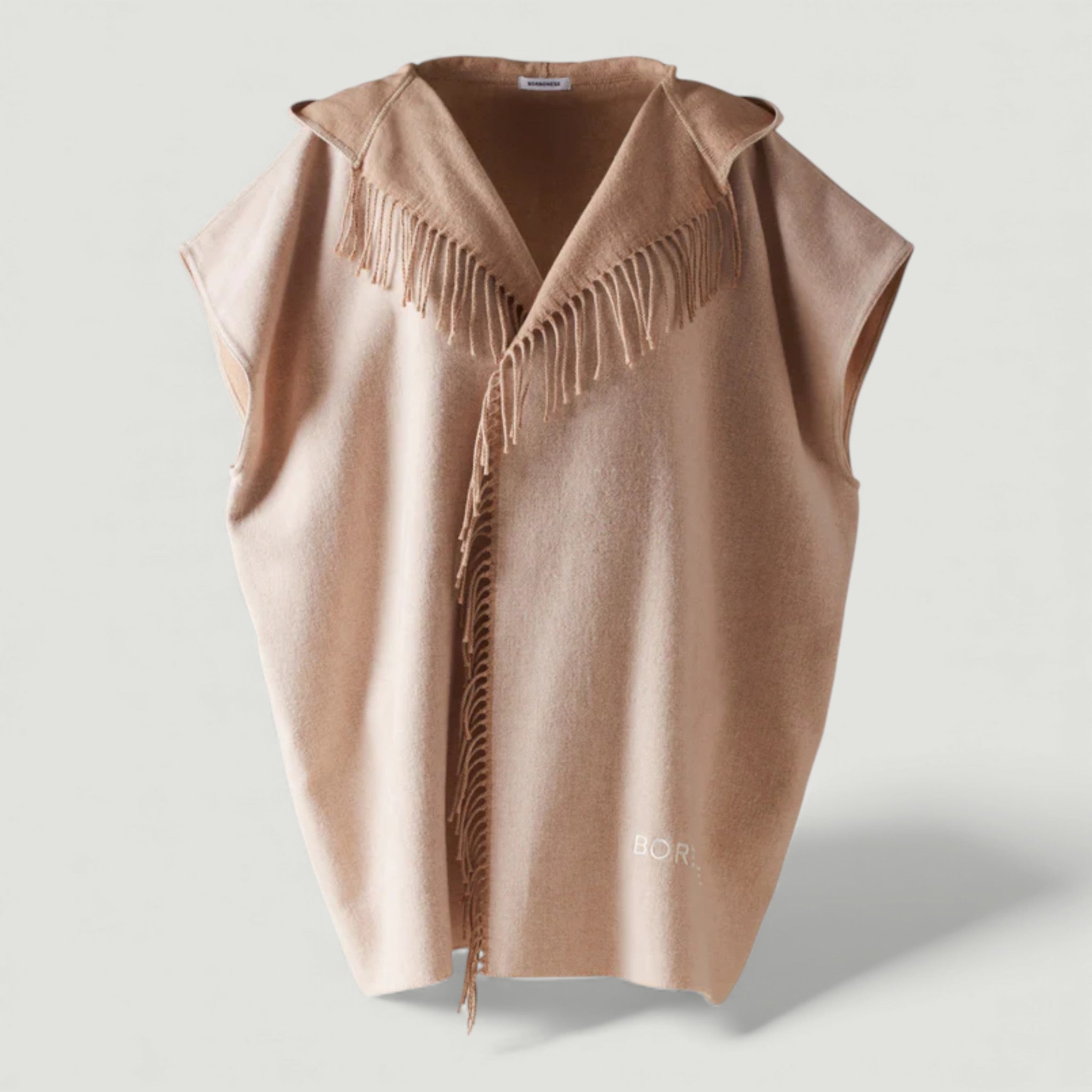 BORBONESE MANTELLA C/CAPPUCCIO BEIGE/CREAM