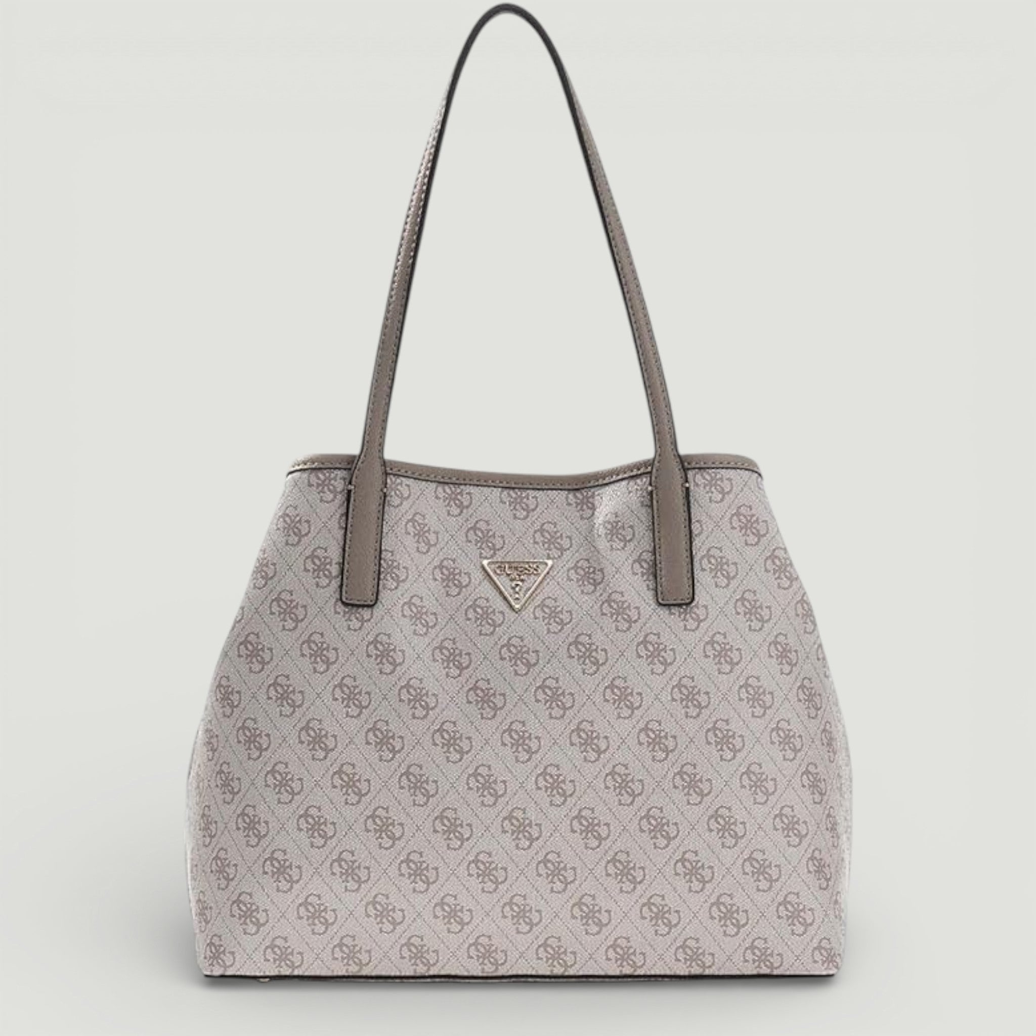 GUESS BORSA VICTTORIA LARGE 2 IN 1 TOTE DARK TAUPE LOGO