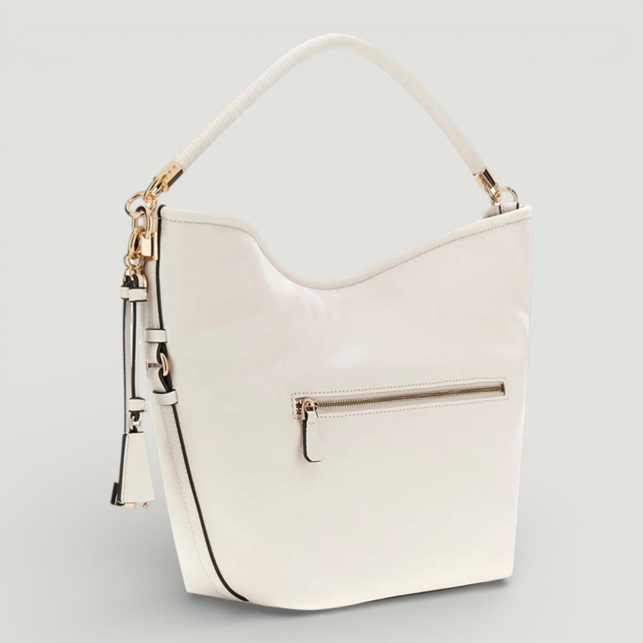 GUESS BORSE DANYA HOBO OFF WHITE