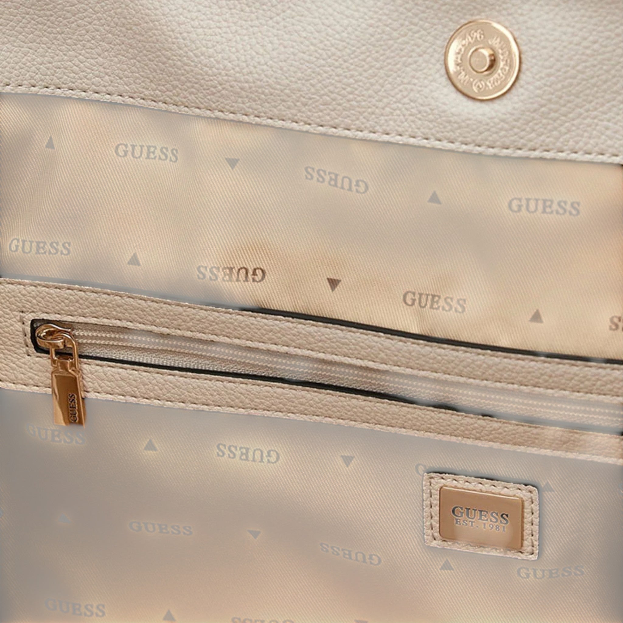 GUESS BORSE DANYA HOBO OFF WHITE