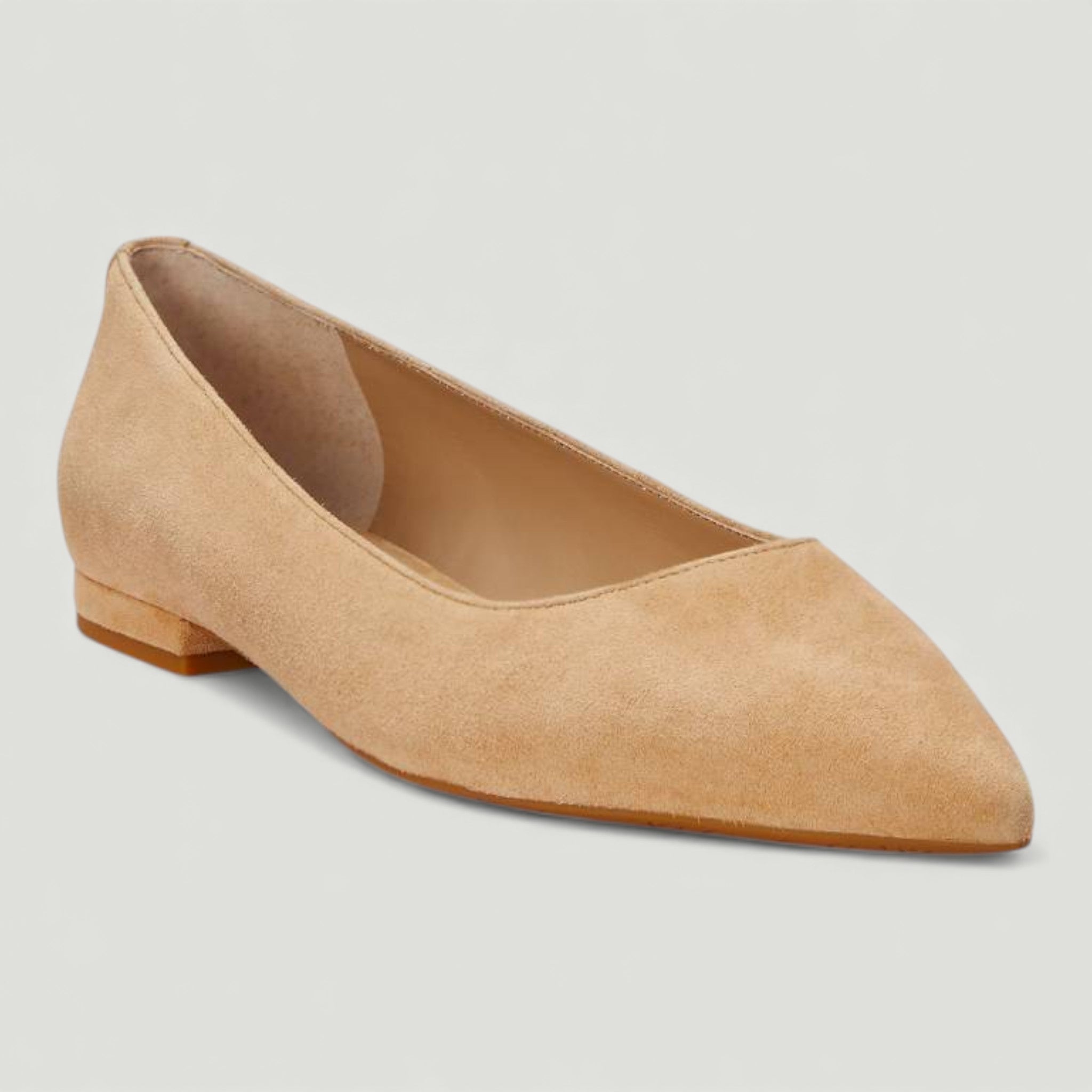 RALPH LAUREN BALLERINE LONDYN IN CAMOSCIO BUFF