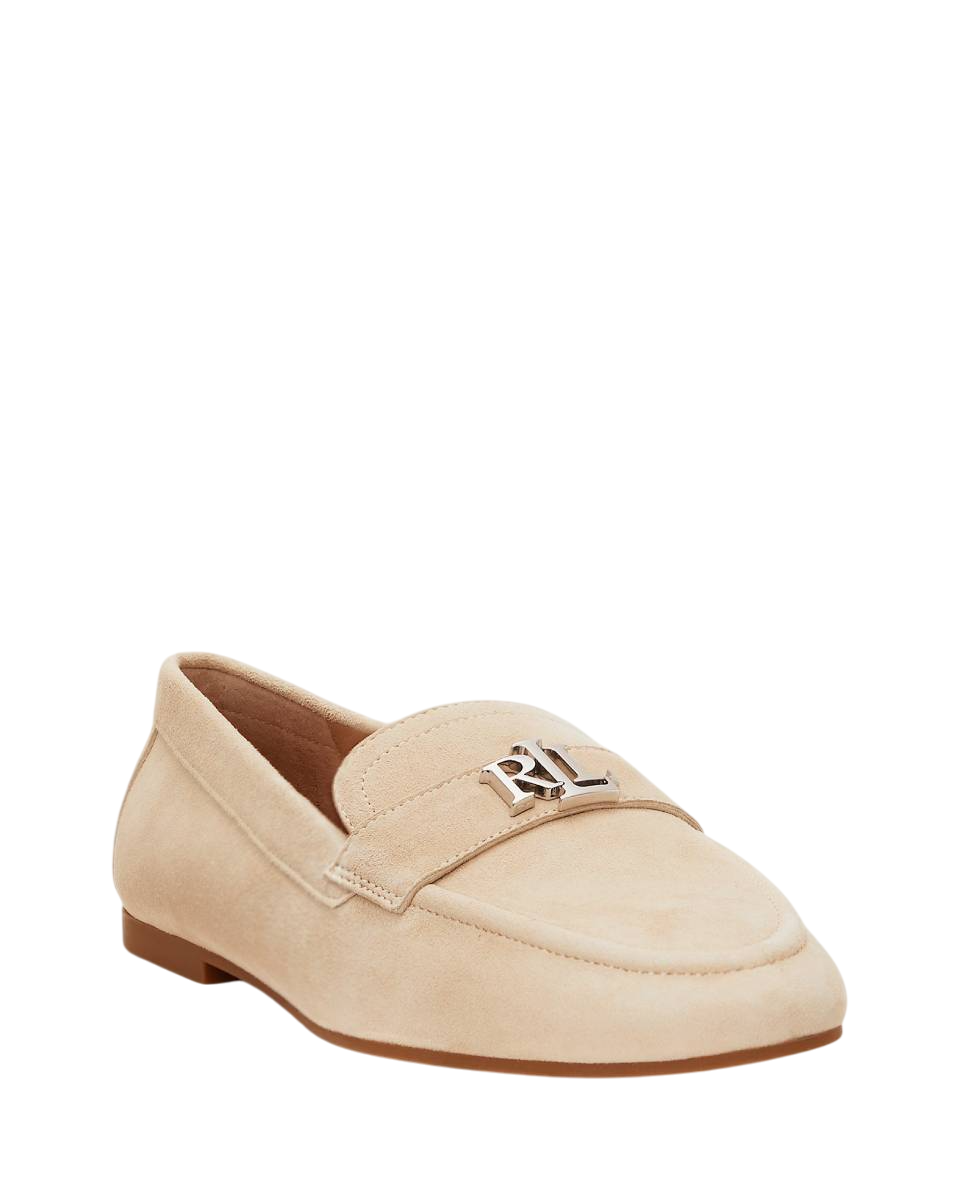 RALPH LAUREN MOCASSINI AVERI III IN CAMOSCIO SAND DUNE
