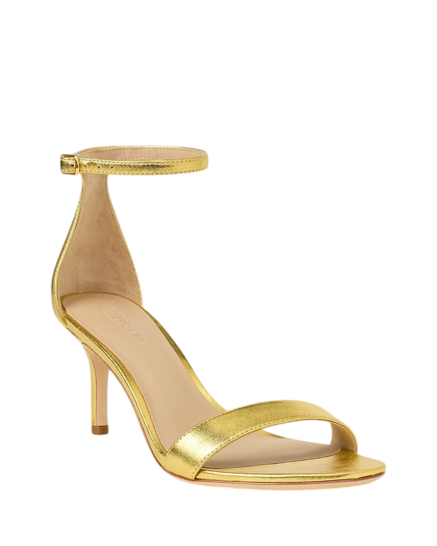 RALPH LAUREN SANDALI ALLIE METALLIZZATI MODERN GOLD