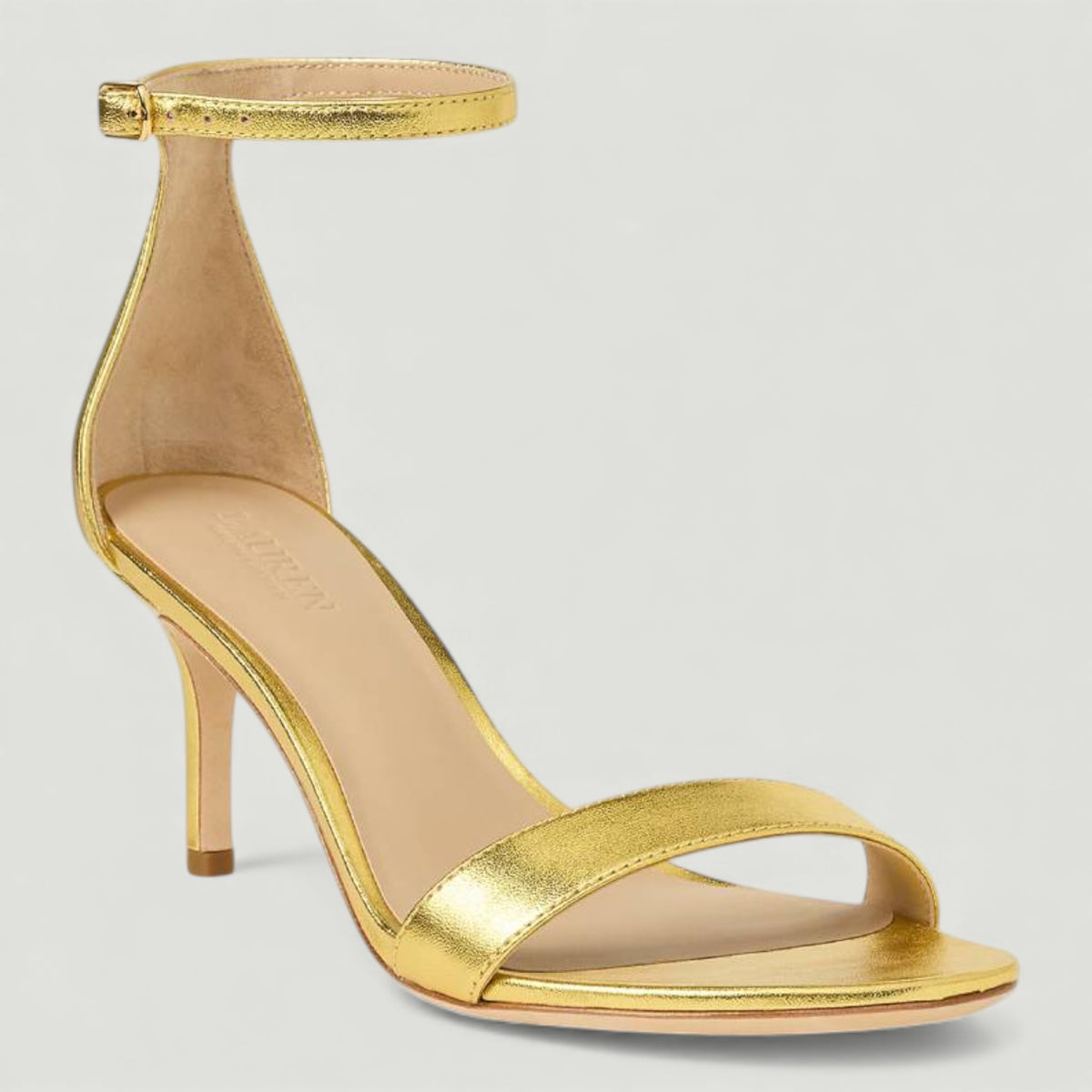 RALPH LAUREN SANDALI ALLIE METALLIZZATI MODERN GOLD