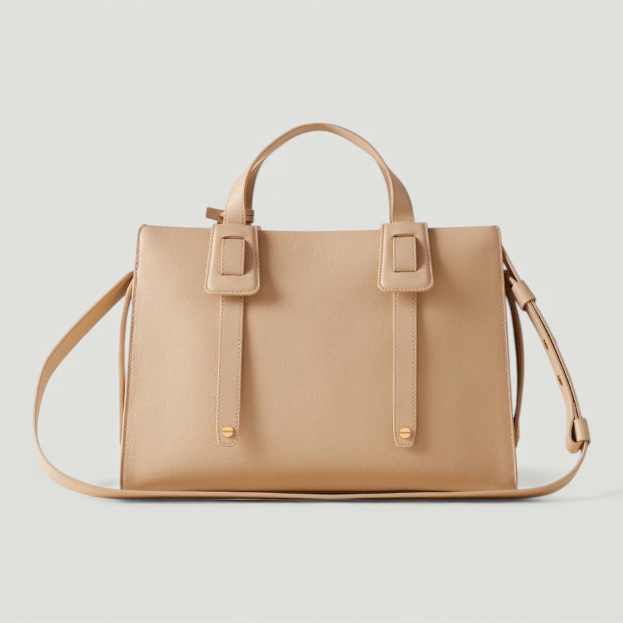 BORBONESE BORSA BAULETTO DEJEUNER MEDIUM C/T SABBIA