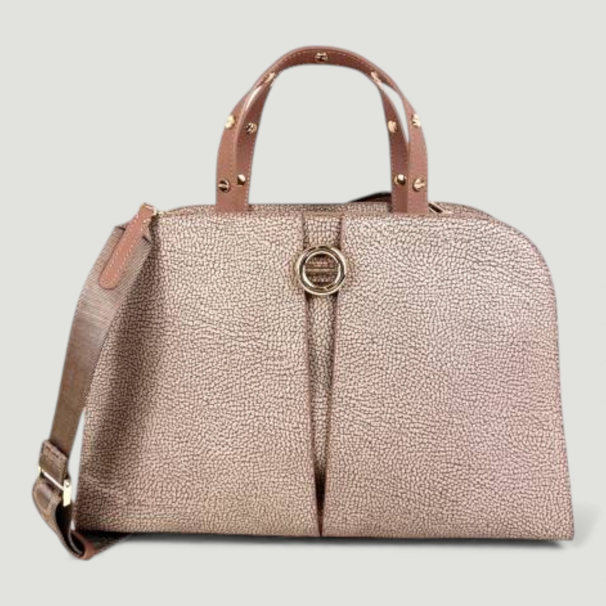 BORBONESE BORSA BAULETTO M. MUSHROOM