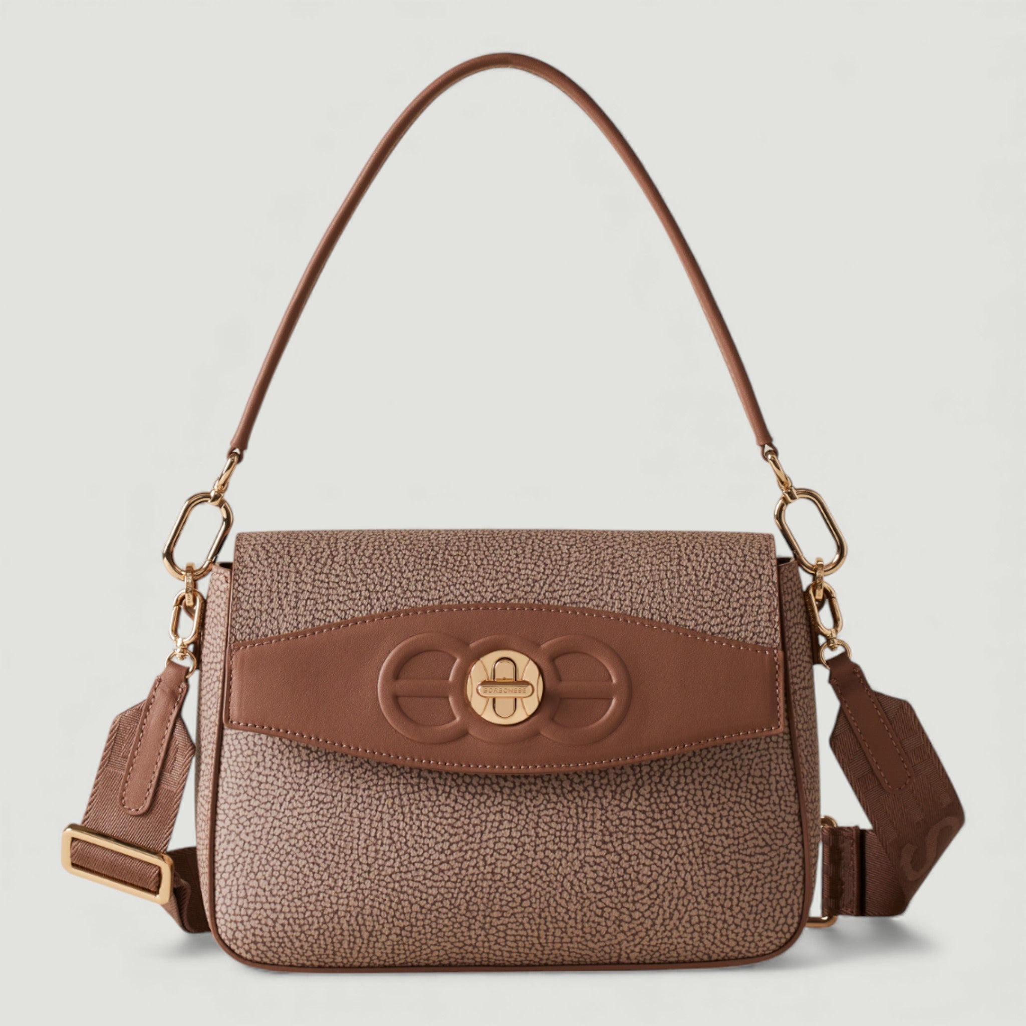 BORBONESE BORSA CAMERA CASE S. C/T MUSHROOM