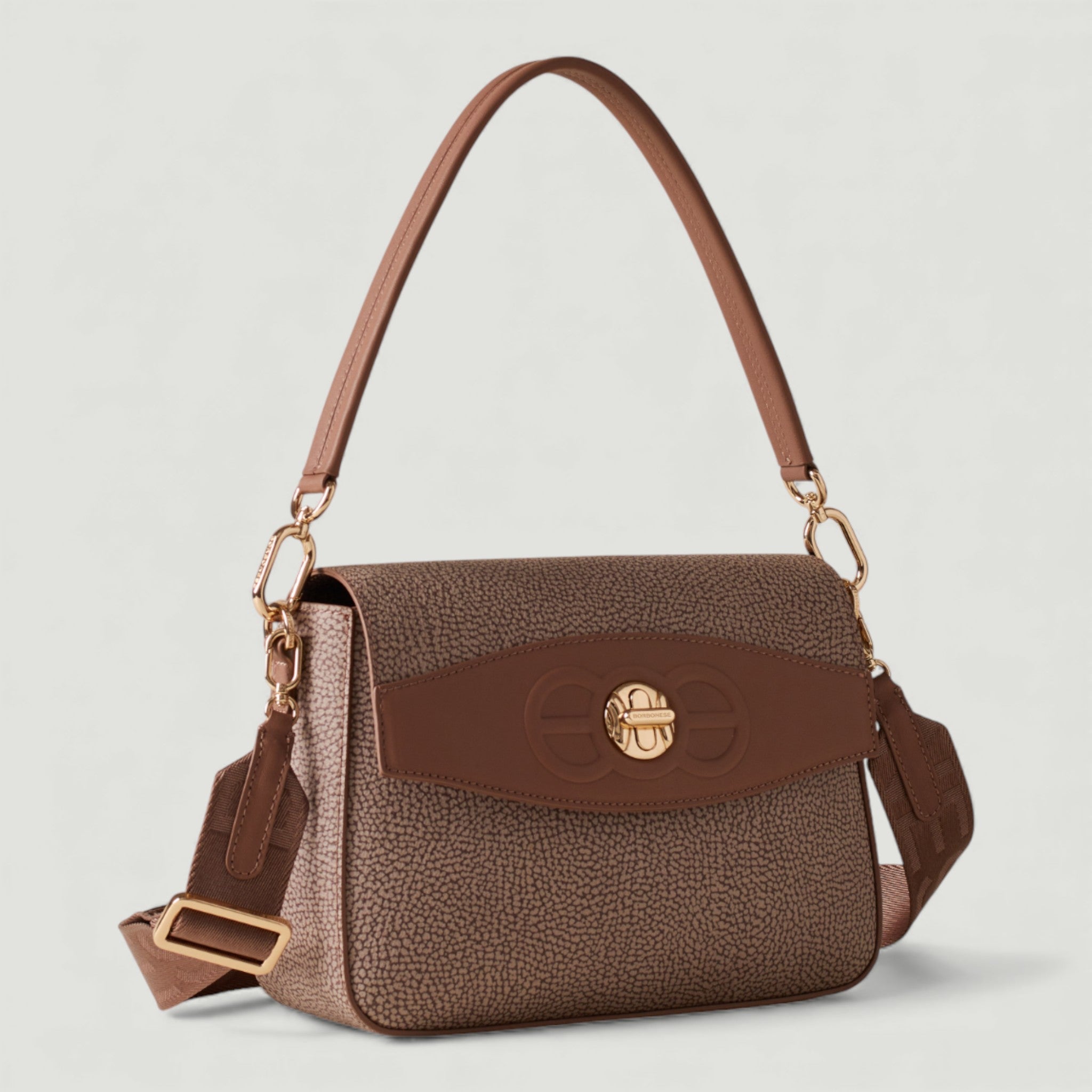 BORBONESE BORSA CAMERA CASE S. C/T MUSHROOM