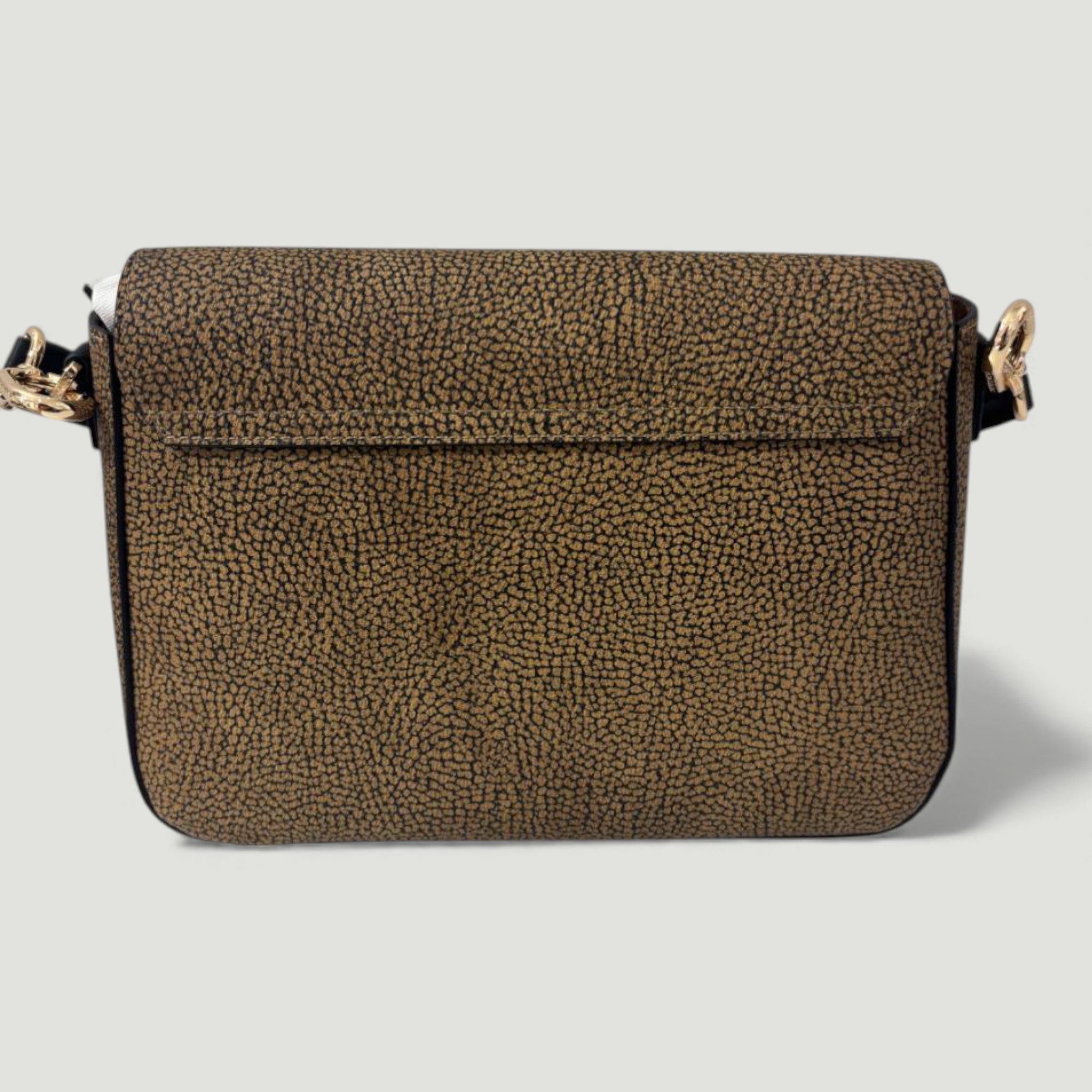 BORBONESE BORSA CAMERA CASE S. C/T OP NATURALE NERO OP NATURALE NERO