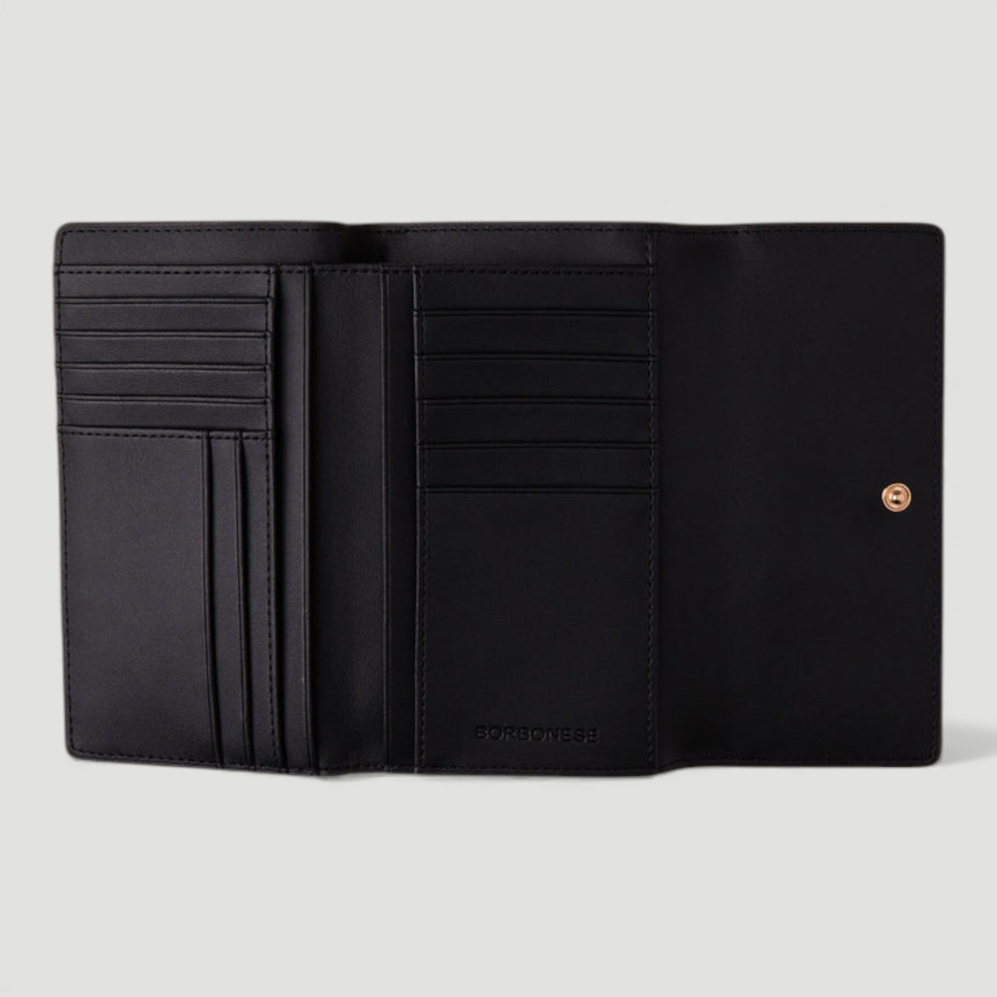 BORBONESE P. FOGLIO MEDIUM C/PATTA -LAMPO OP NATURALE/ NERO