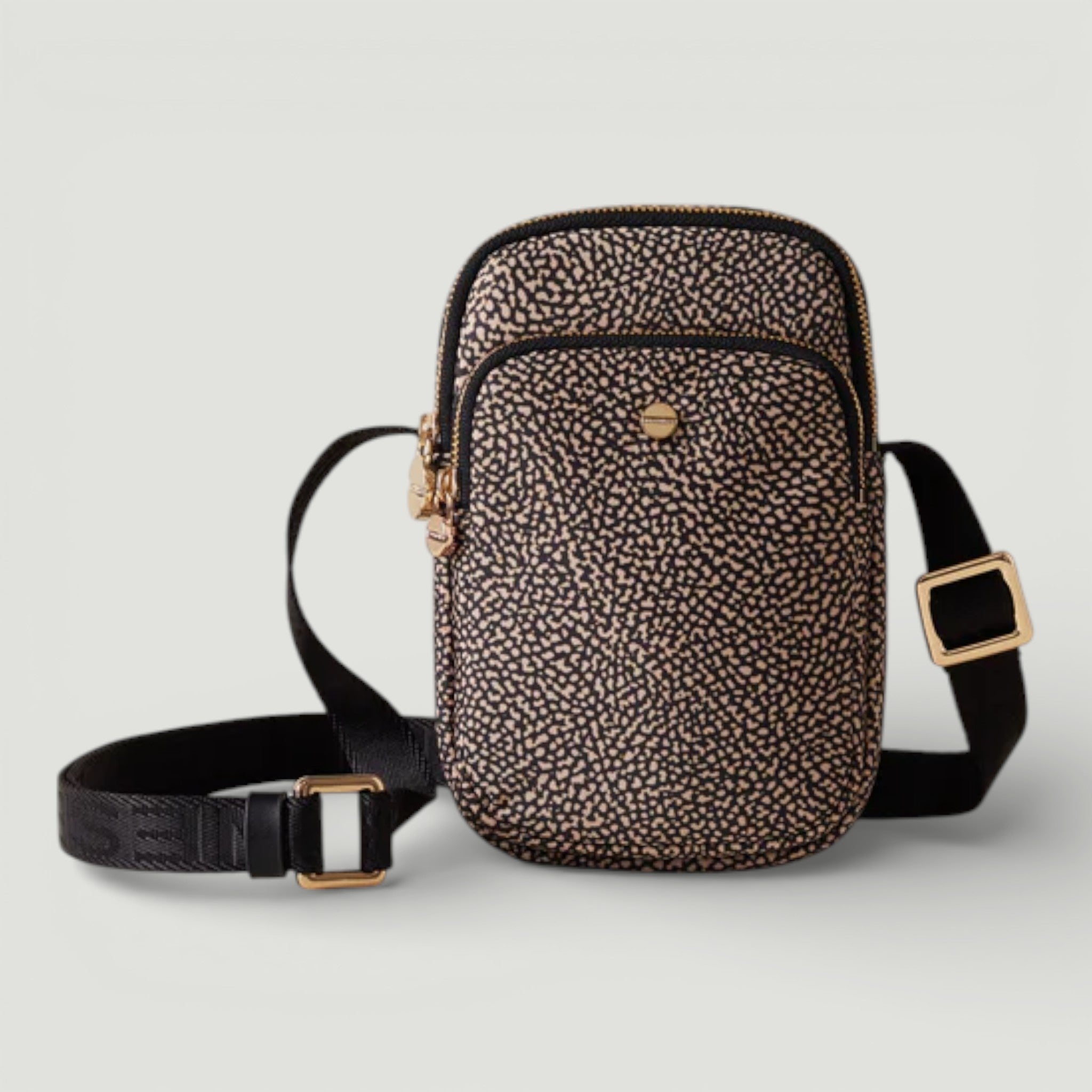 BORBONESE P. SMARTPHONE A TRACOLLA OP NATURALE/ NERO