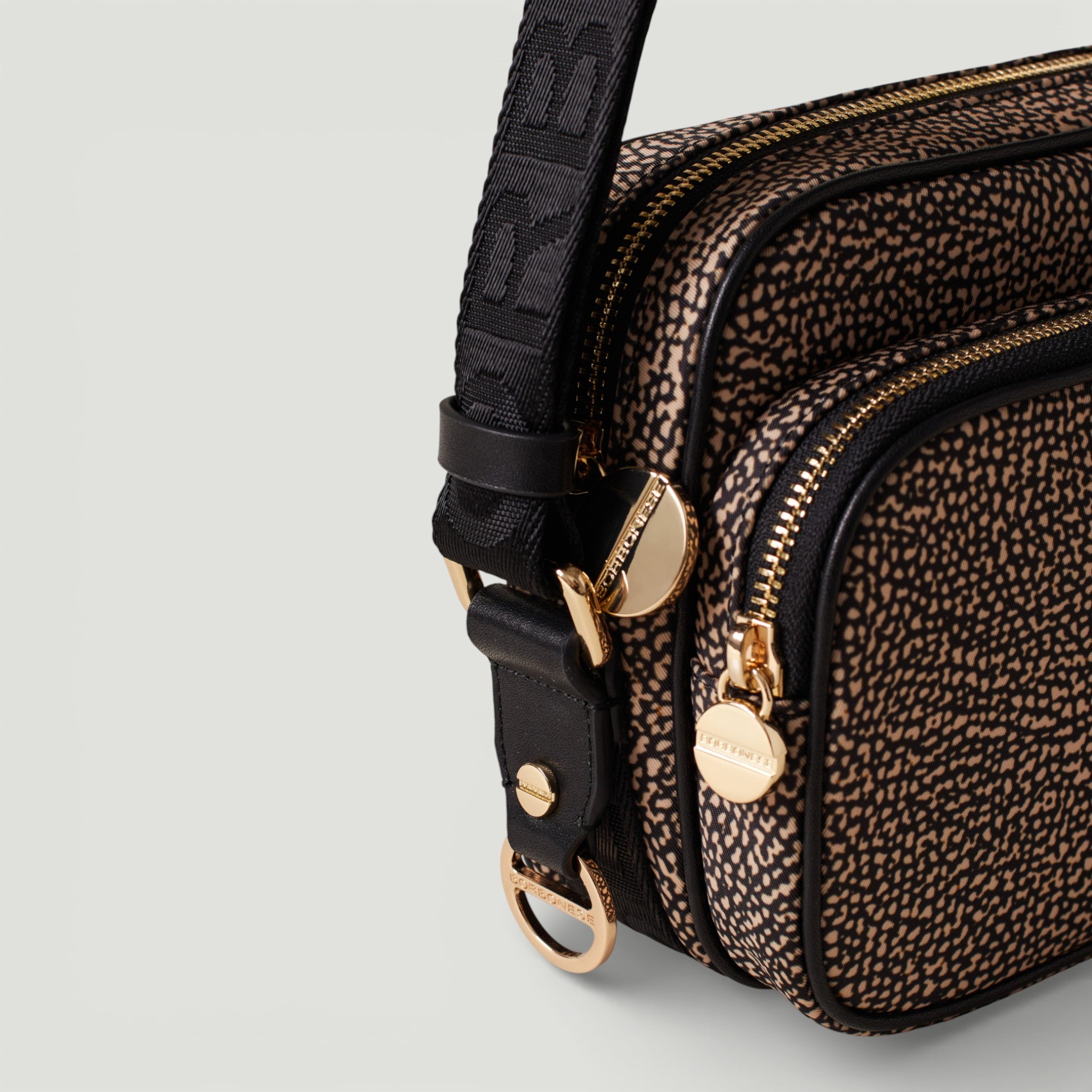 BORBONESE BORSA CAMERA CASE S. OP NATURALE/NERO