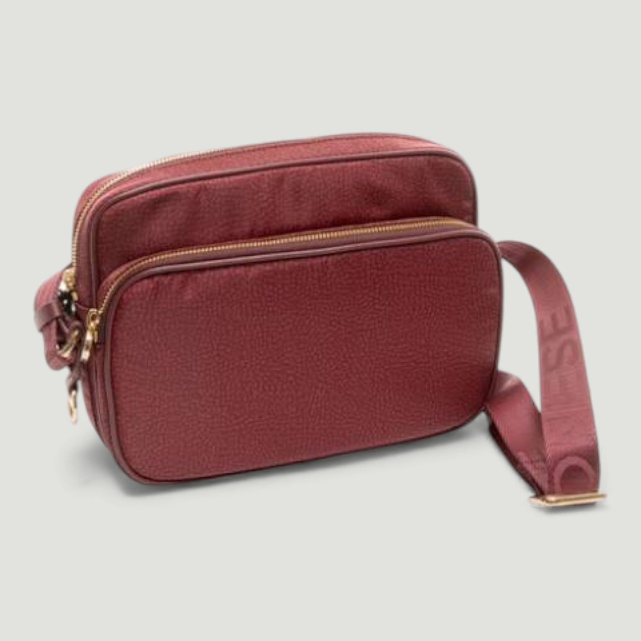 BORBONESE BORSA CAMERA CASE S. CON TASCA ANTERIORE MERLOT