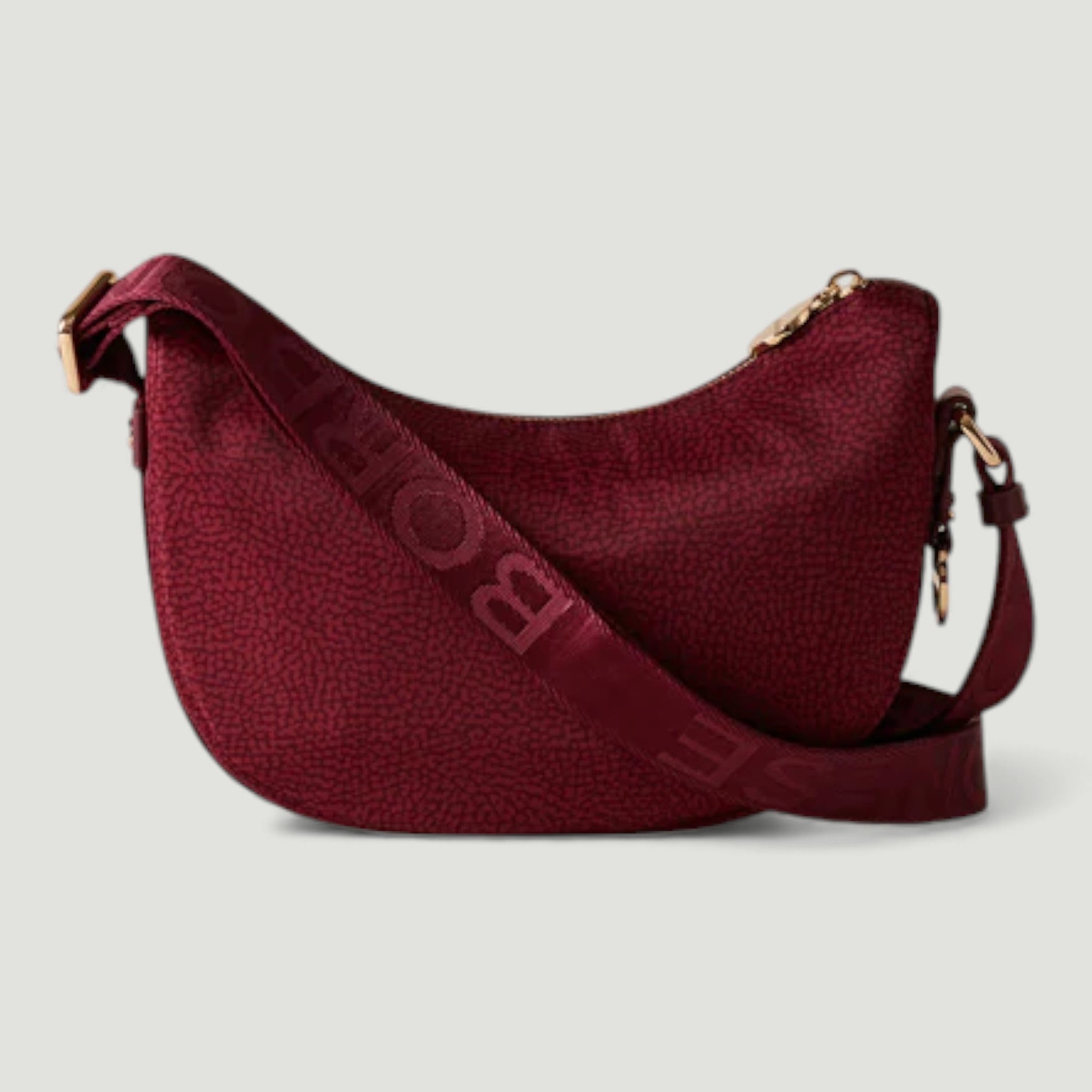 BORBONESE BORSA LUNA BAG MINI MERLOT