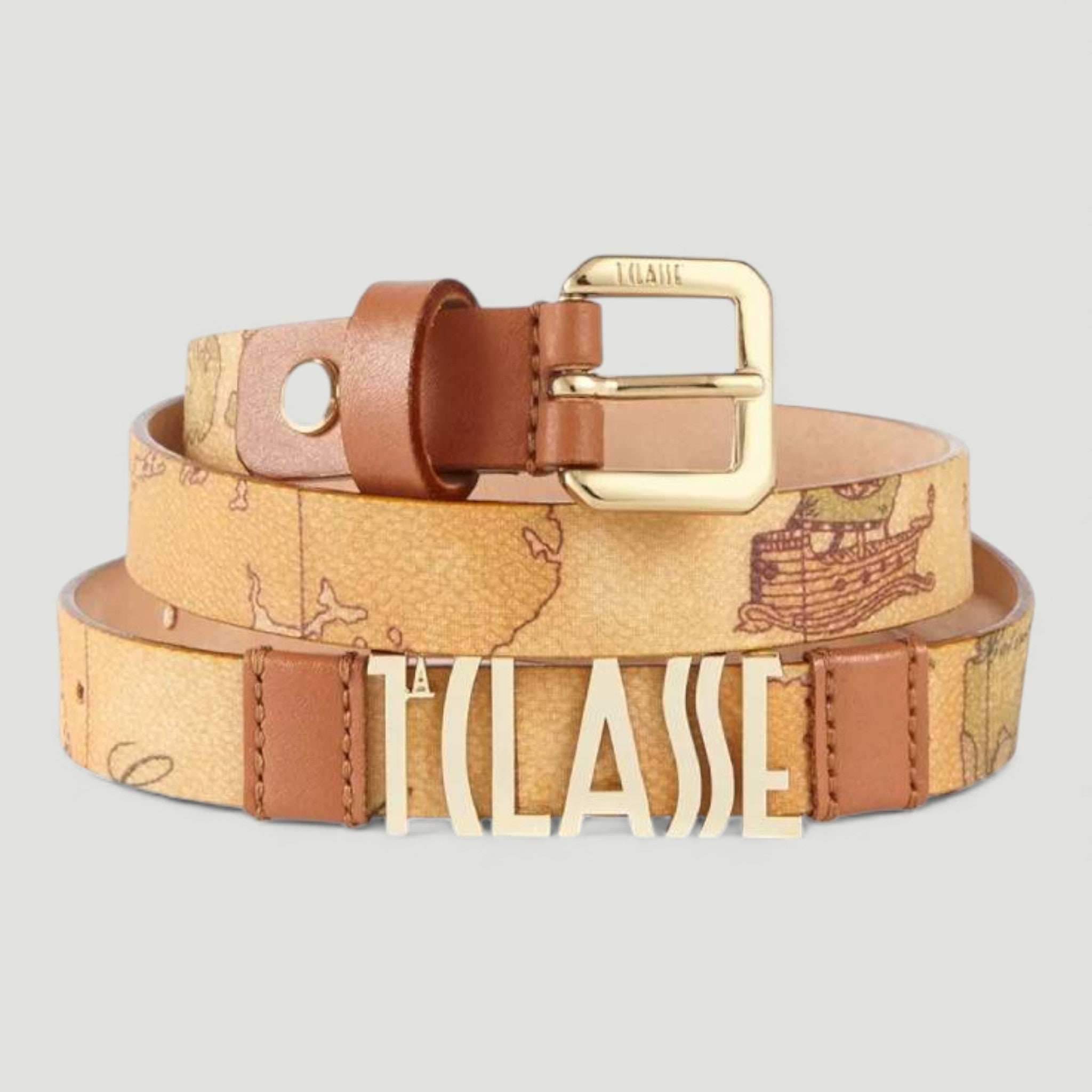 ALVIERO MARTINI 1^ CLASSE CINTURA DONNA REGOLABILE H20 CON LOGO geo classic