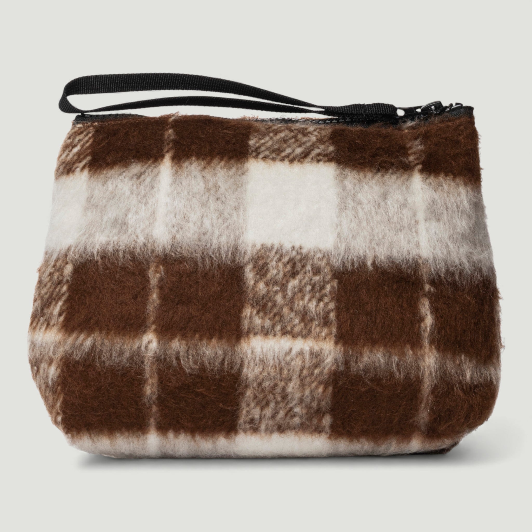 MARC ELLIS POCHETTE BUBY CHECK CLUTCH COCOA