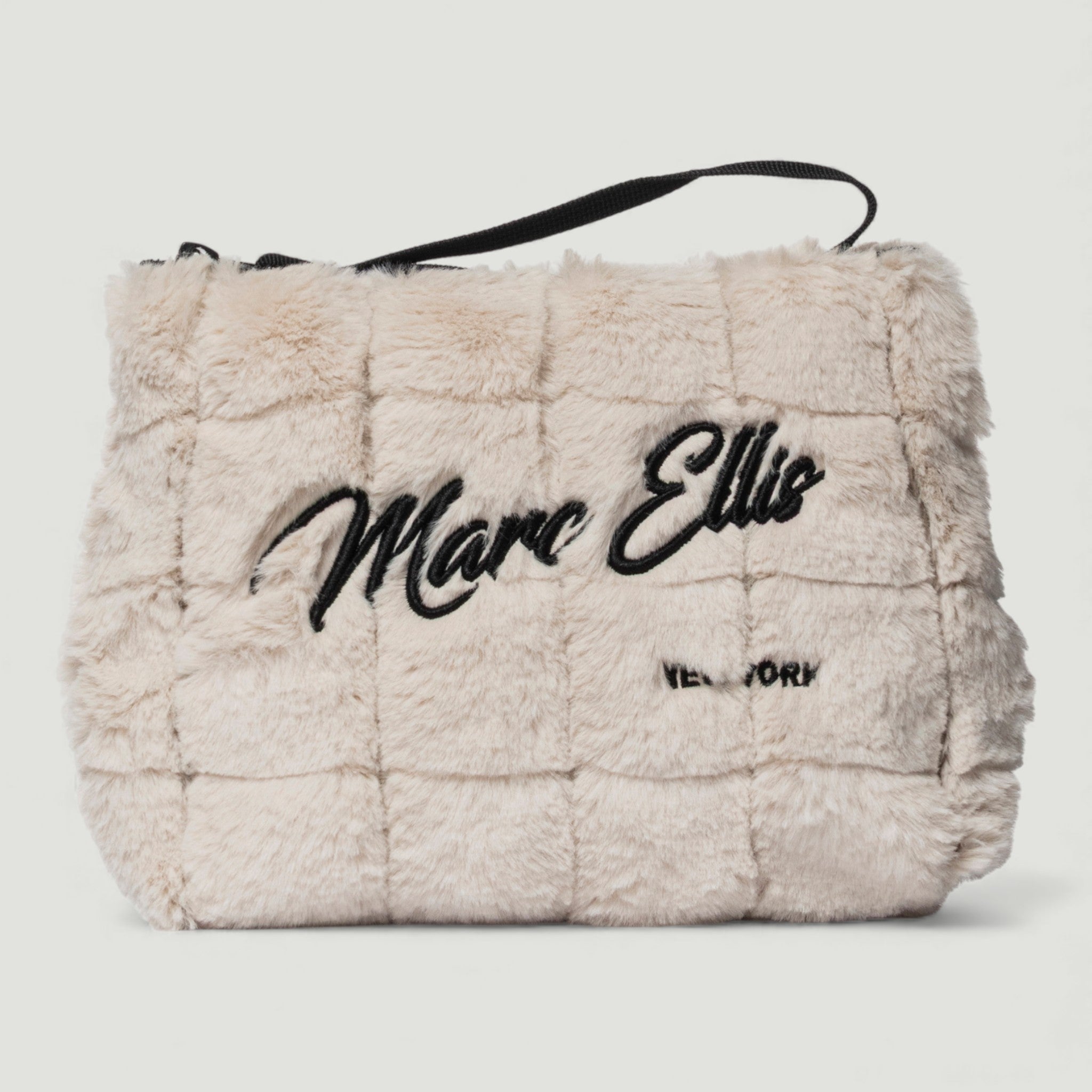 MARC ELLIS POCHETTE BUBY HAIR CLUTCH TAUPE