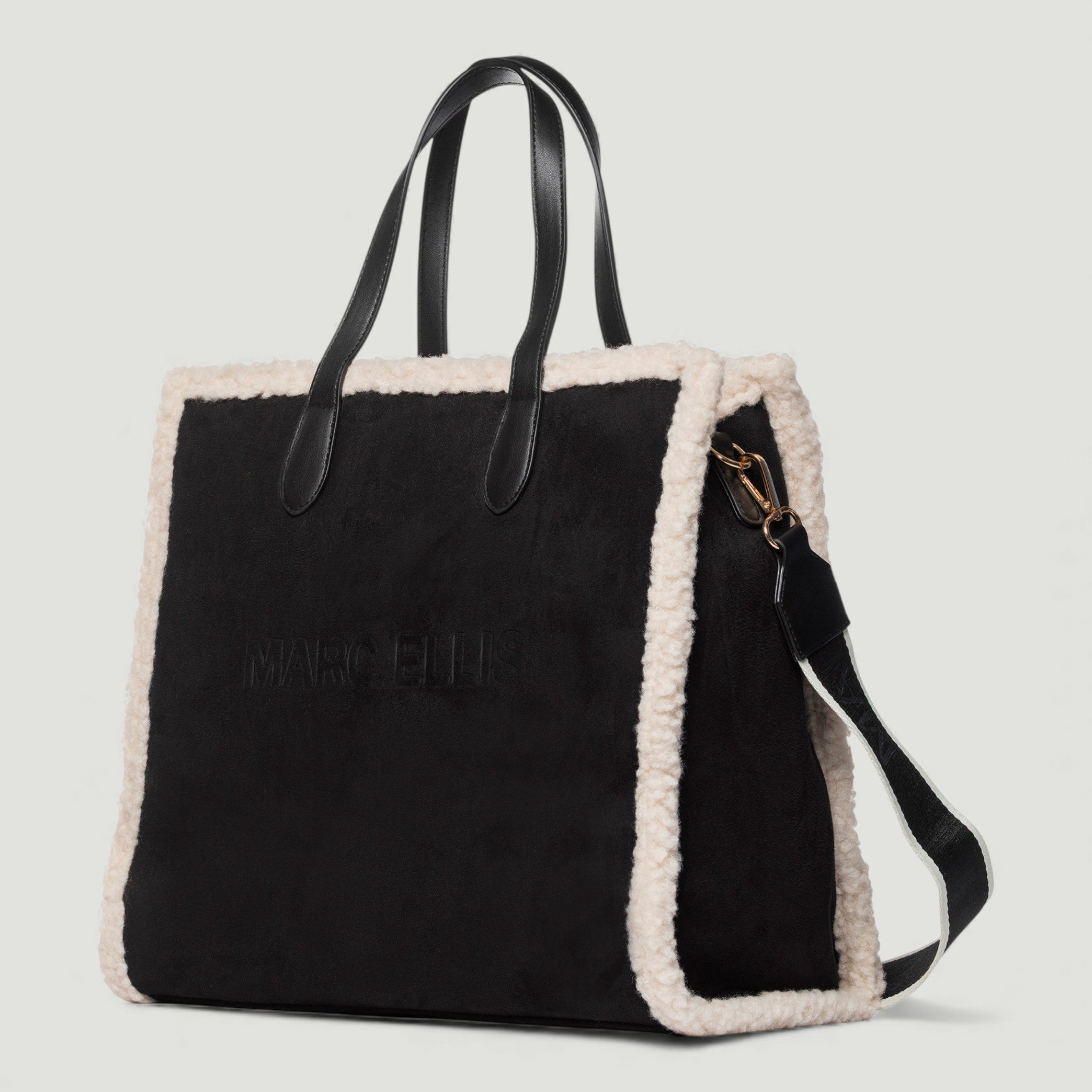 MARC ELLIS BORSA BUBY SUEDE L BLACK