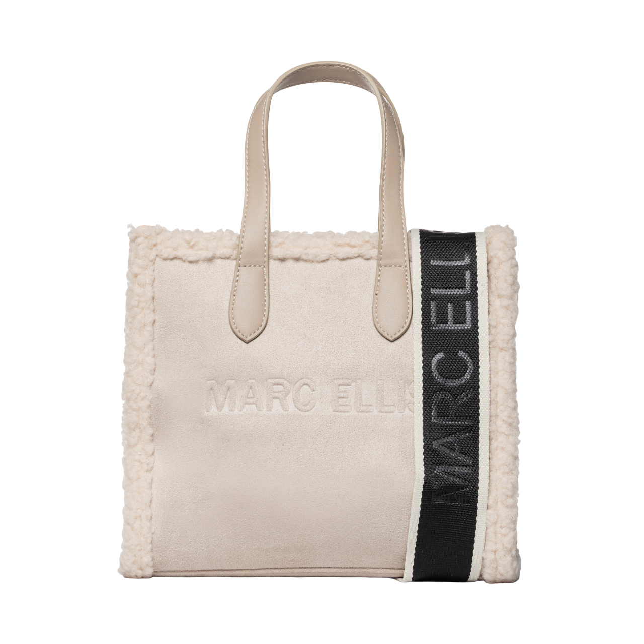 MARC ELLIS BORSA SUEDE M TAUPE