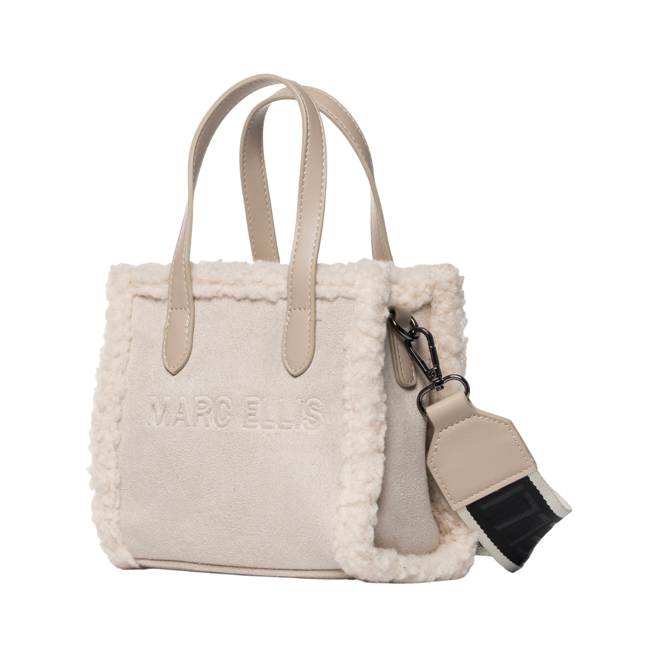 MARC ELLIS BORSA BUBY SUEDE S TAUPE