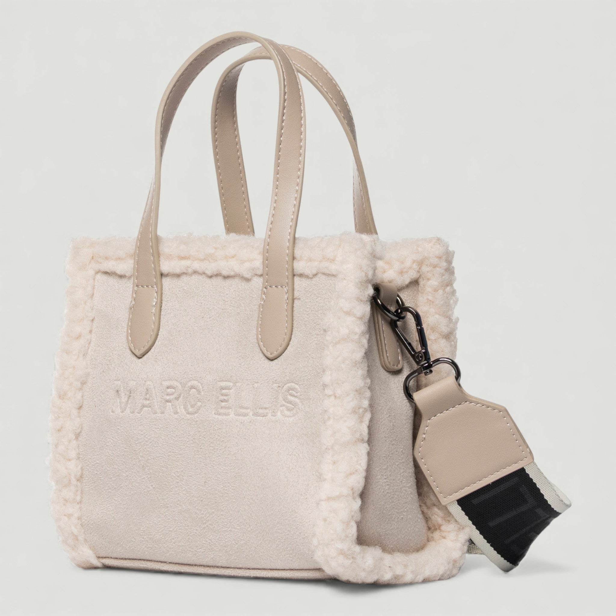 MARC ELLIS BORSA BUBY SUEDE S TAUPE