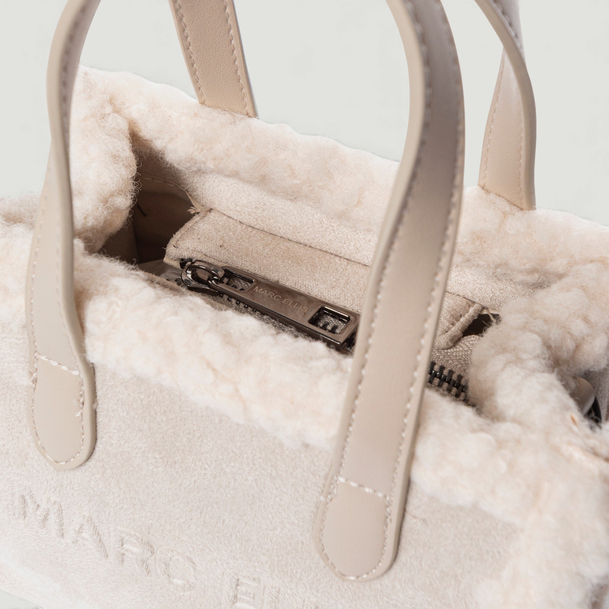 MARC ELLIS BORSA BUBY SUEDE S TAUPE