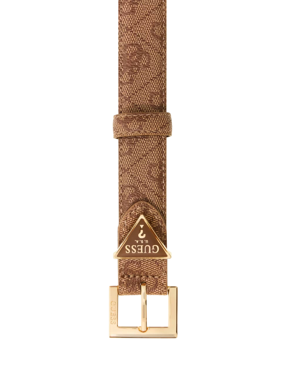 GUESS CINTURA NOELLE ADJ & NOT REV H25 LATTE LOGO