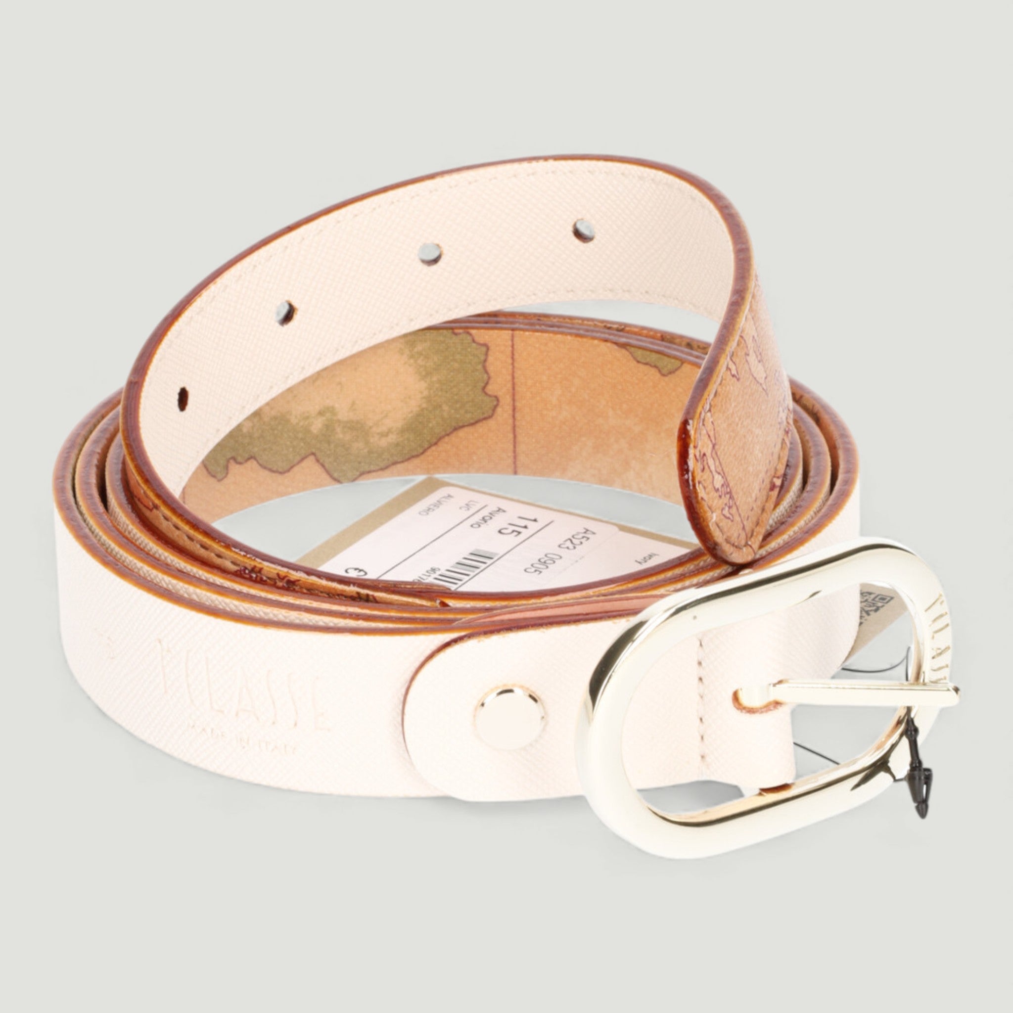 ALVIERO MARTINI 1^CLASSE CINTURA REVERSIBILE H25 AVORIO/GEO CLASSIC