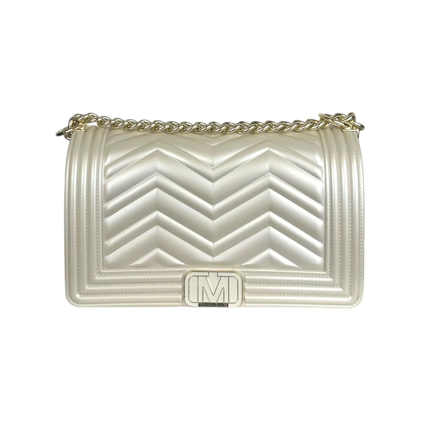 MARC ELLIS BORSA FLAT WAVE M TAUPE/LIGHT GOLD