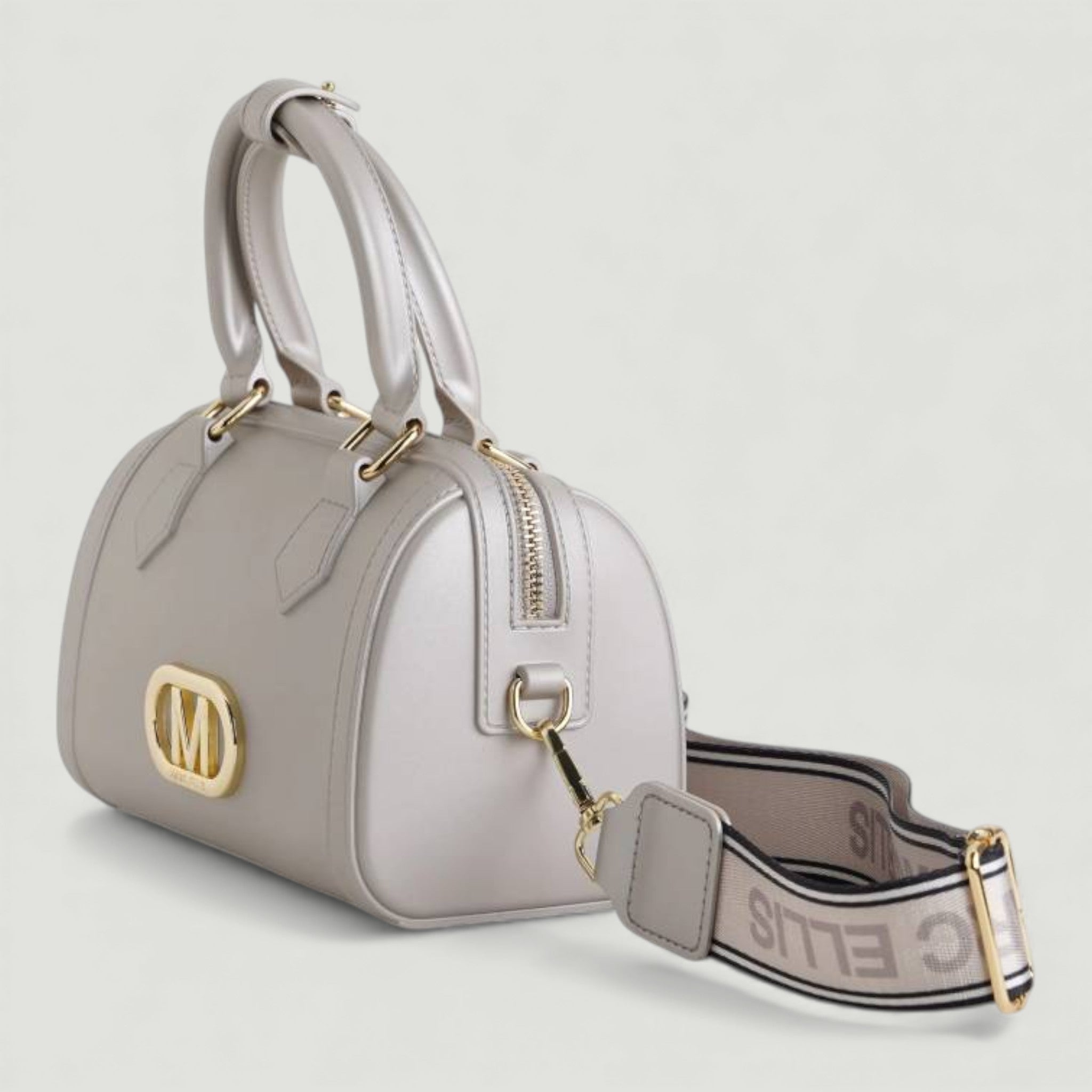 MARC ELLIS BORSA FLAT ESTRELLA TAUPE/LIGHT GOLD
