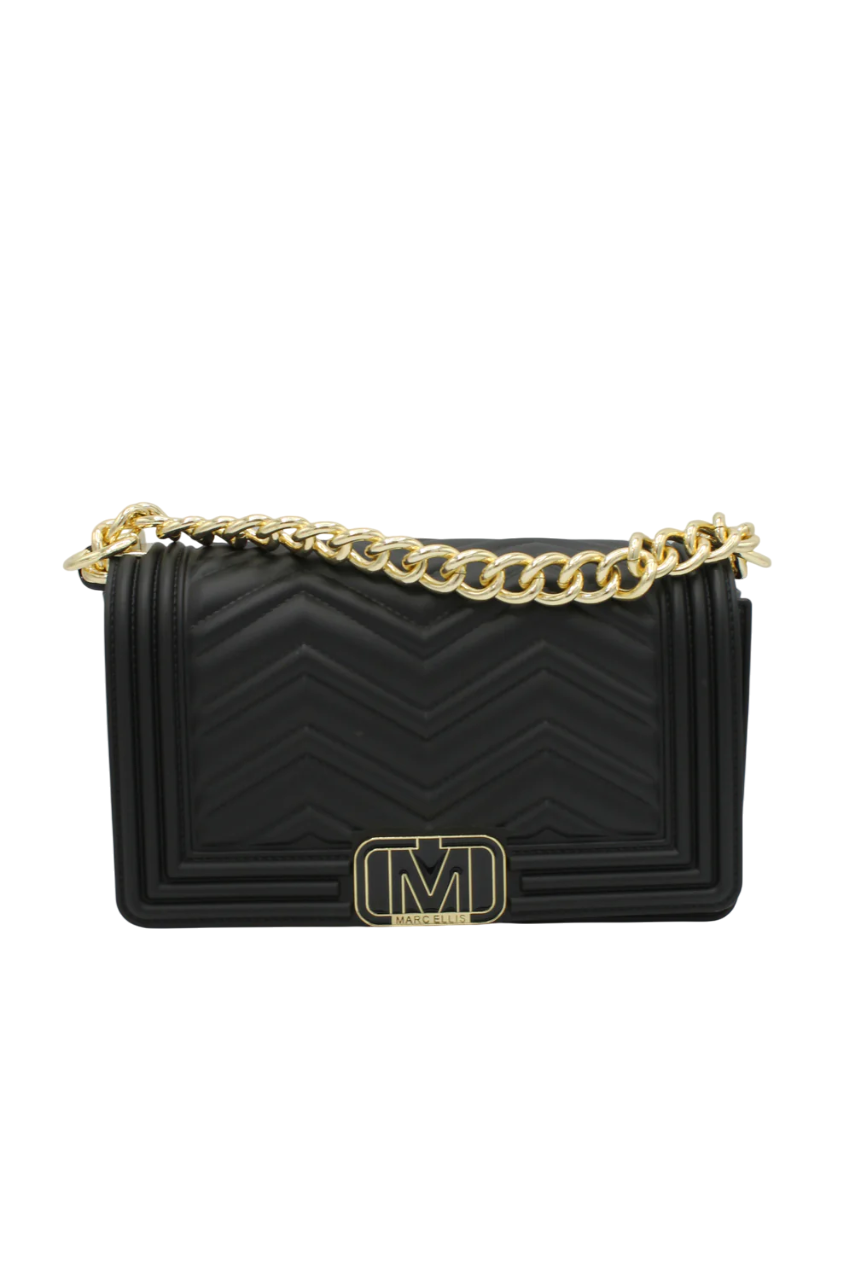 MARC ELLIS BORSA FLAT WAVE XS BLACK/LIGHT GOLD