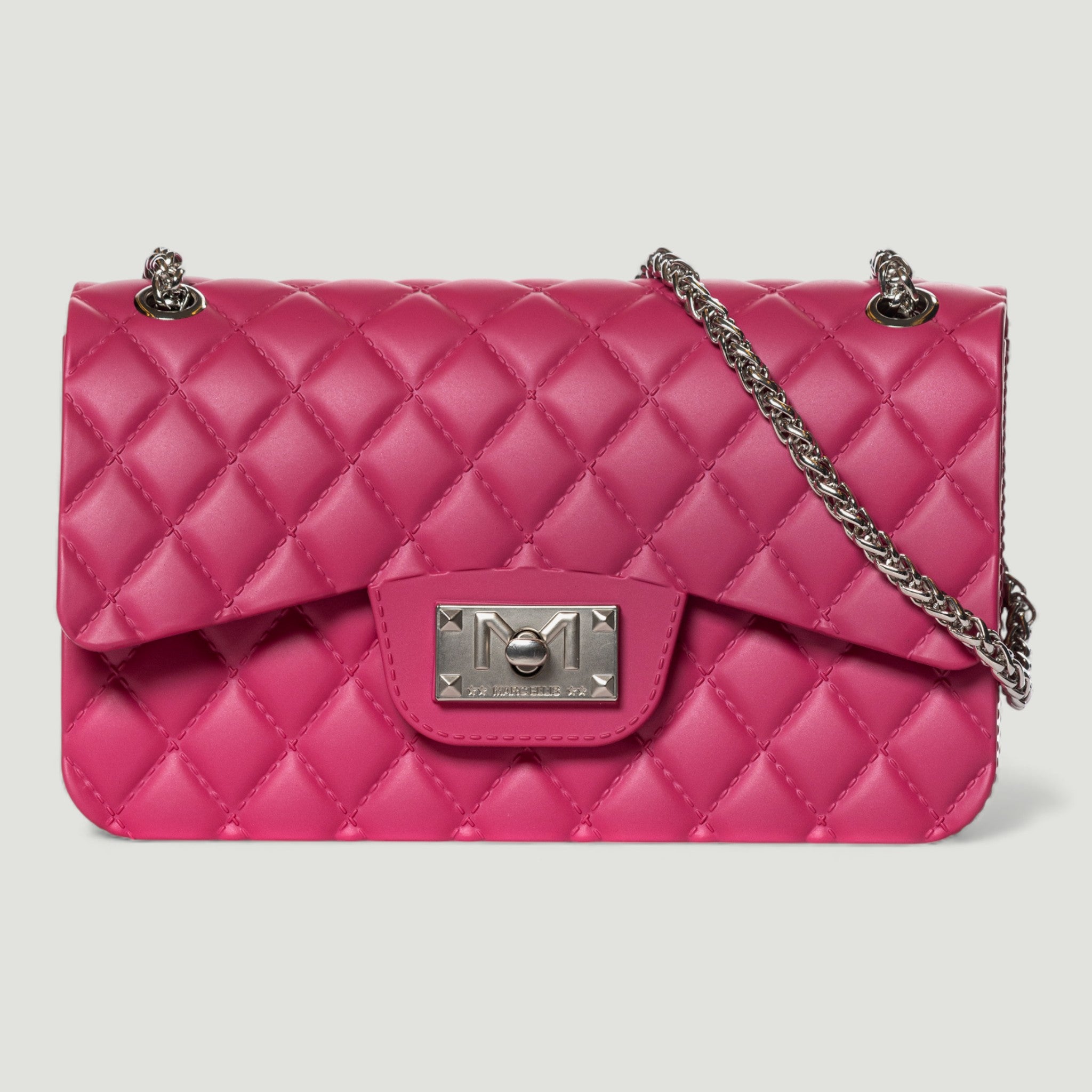MARC ELLIS BORSA FLAT FALCON FUXIA/SATIN SILVER