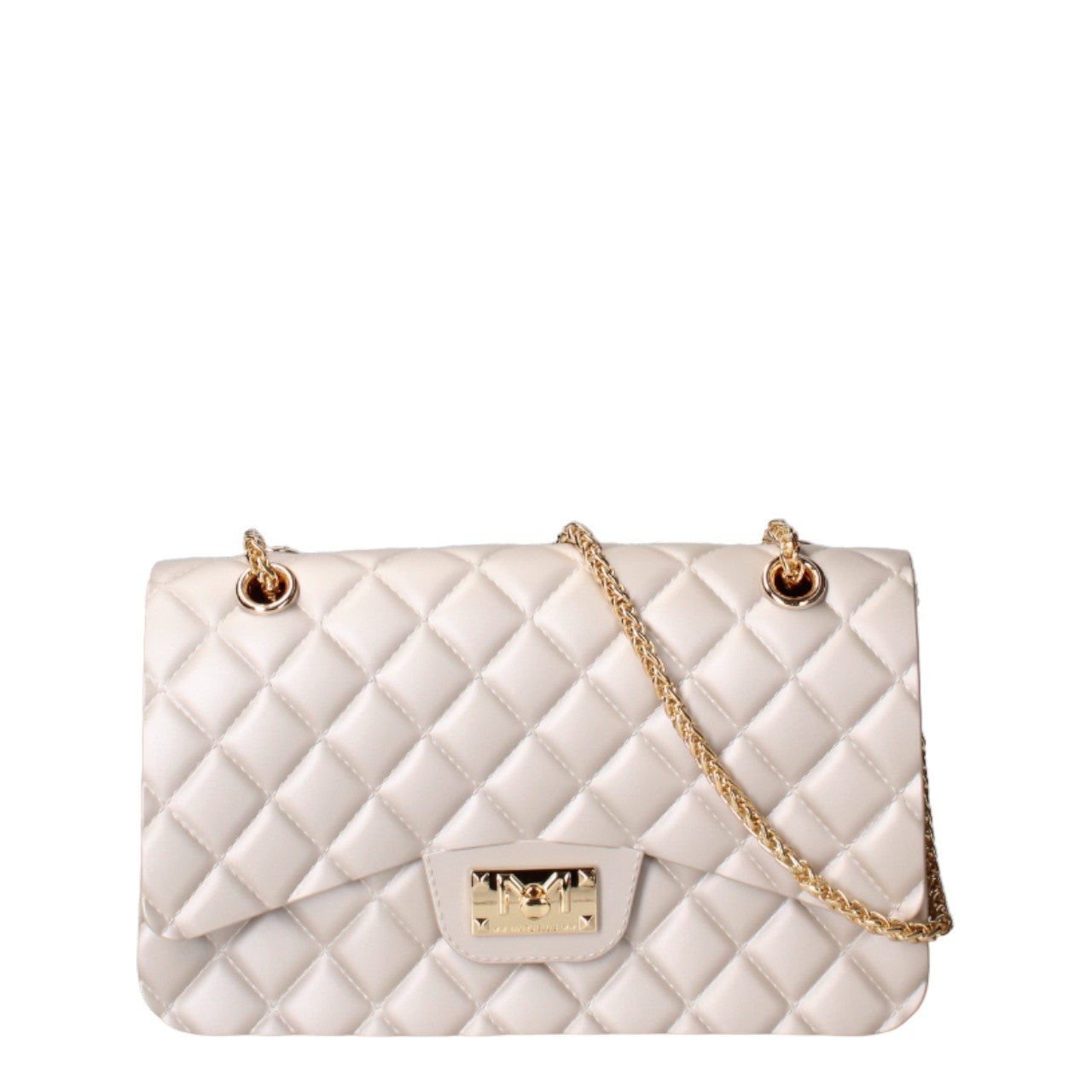 MARC ELLIS BORSA FLAT FALCON M TAUPE/LIGHT GOLD