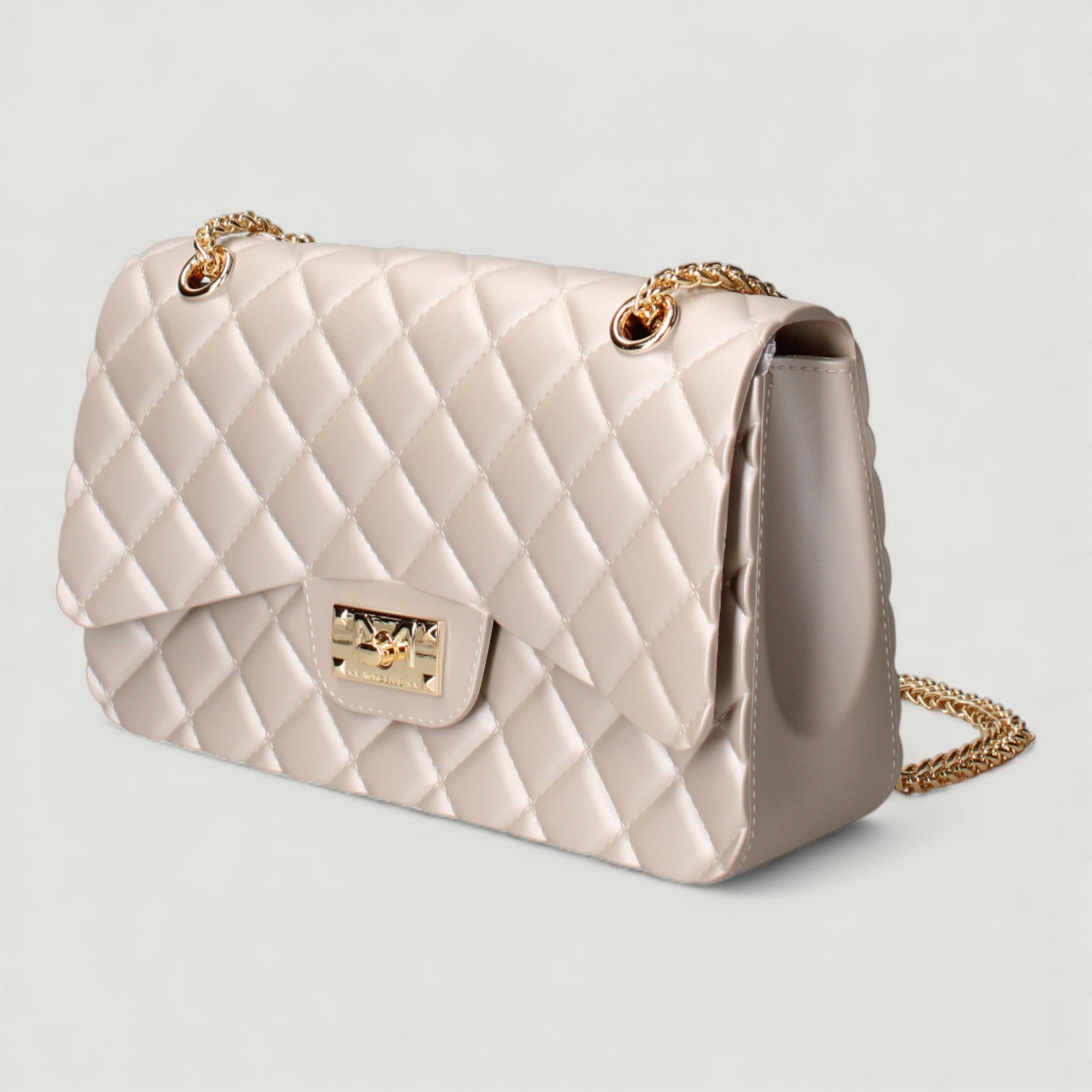 MARC ELLIS BORSA FLAT FALCON M TAUPE/LIGHT GOLD